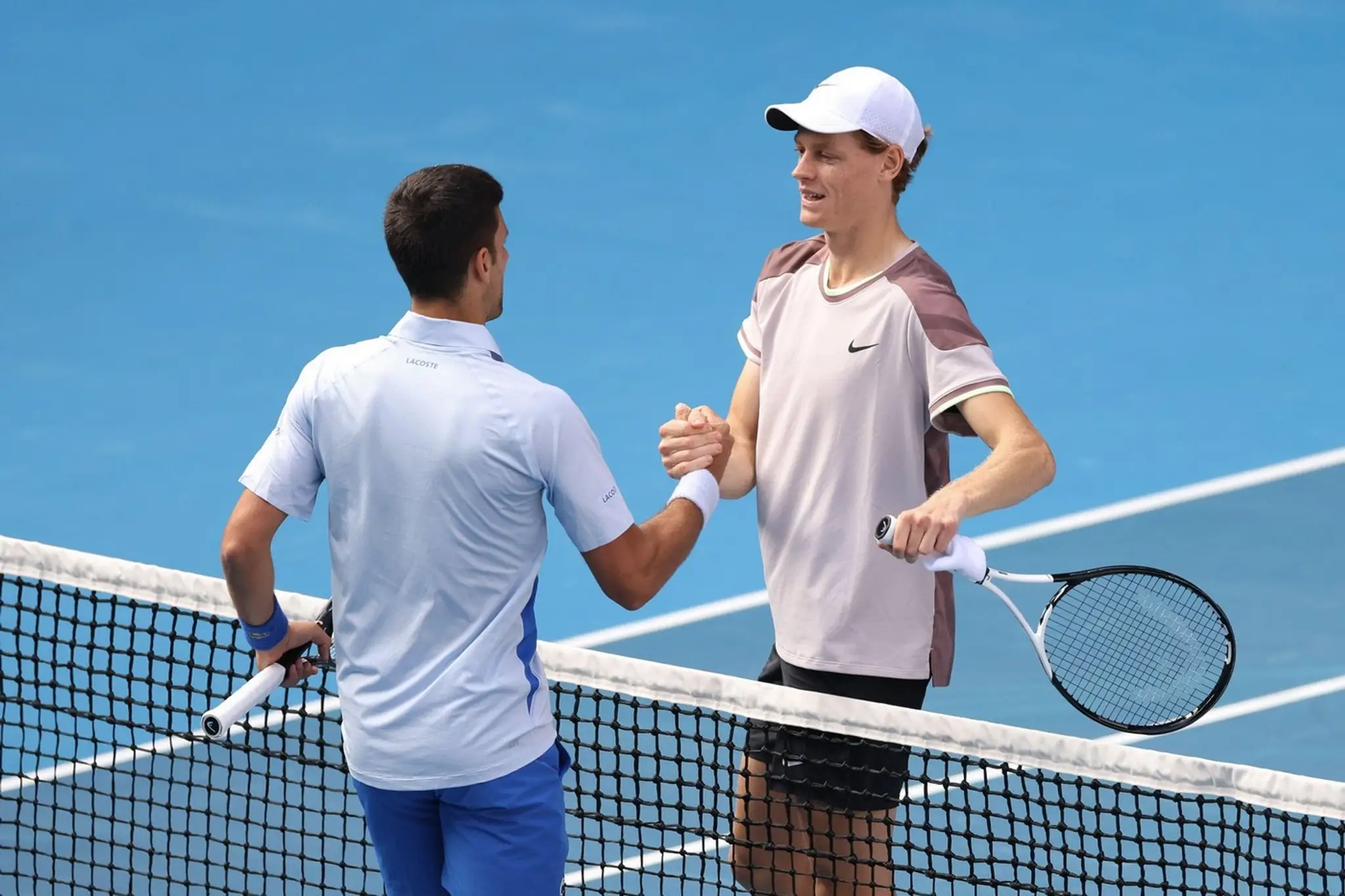 Novak Djokovič a Jannik Sinner.