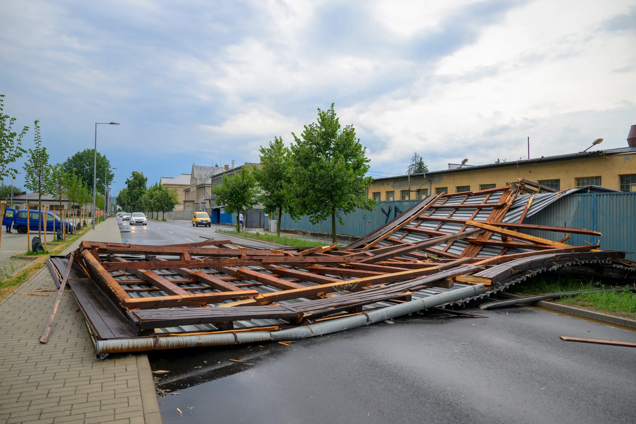 Škody po búrkach.
