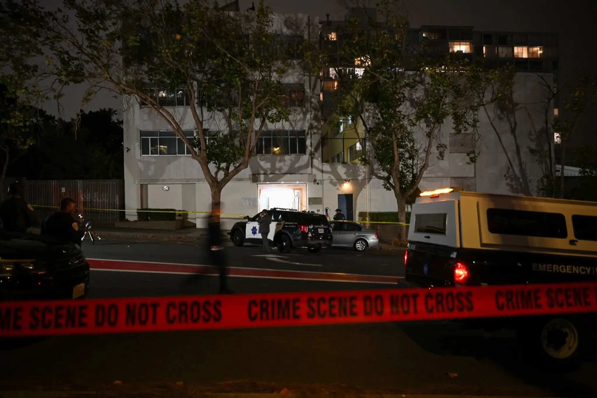 Polícia na mieste incidentu v San Franciscu.