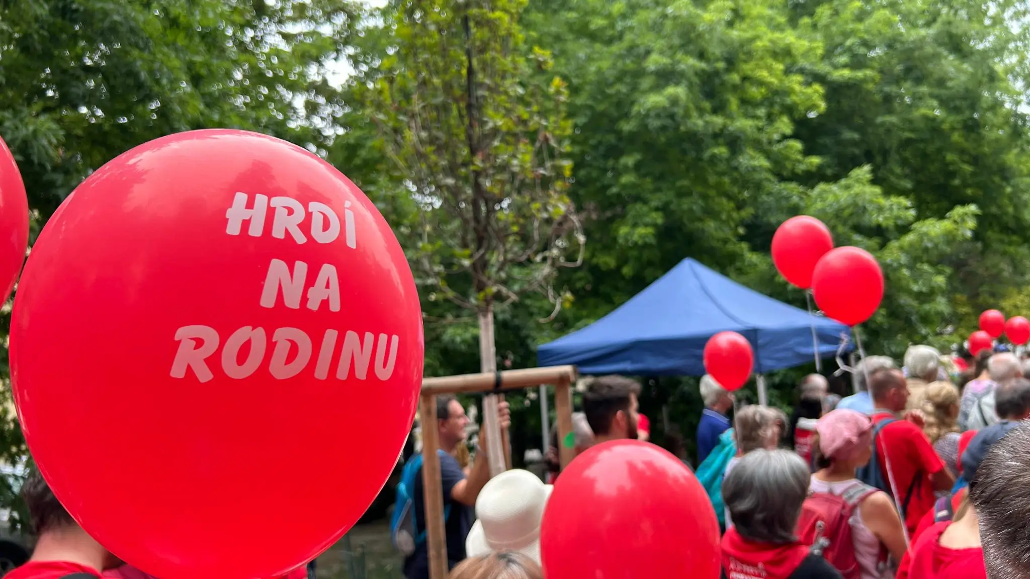 Pochod Hrdí na rodinu.