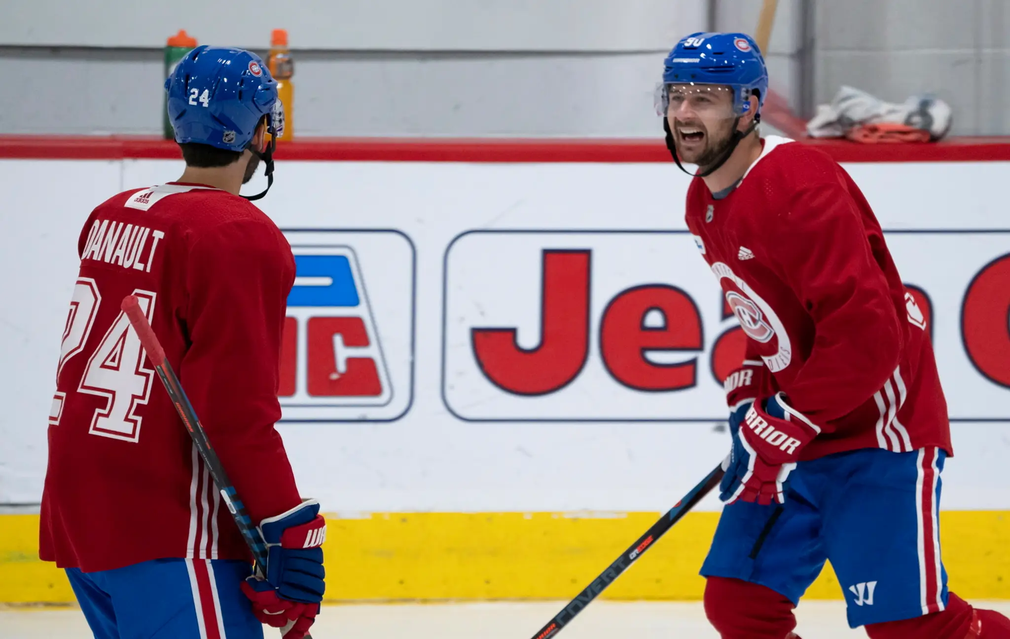 Tomáš Tatar (vpravo) a jeho spoluhráč z Montréalu Phillip Danault 