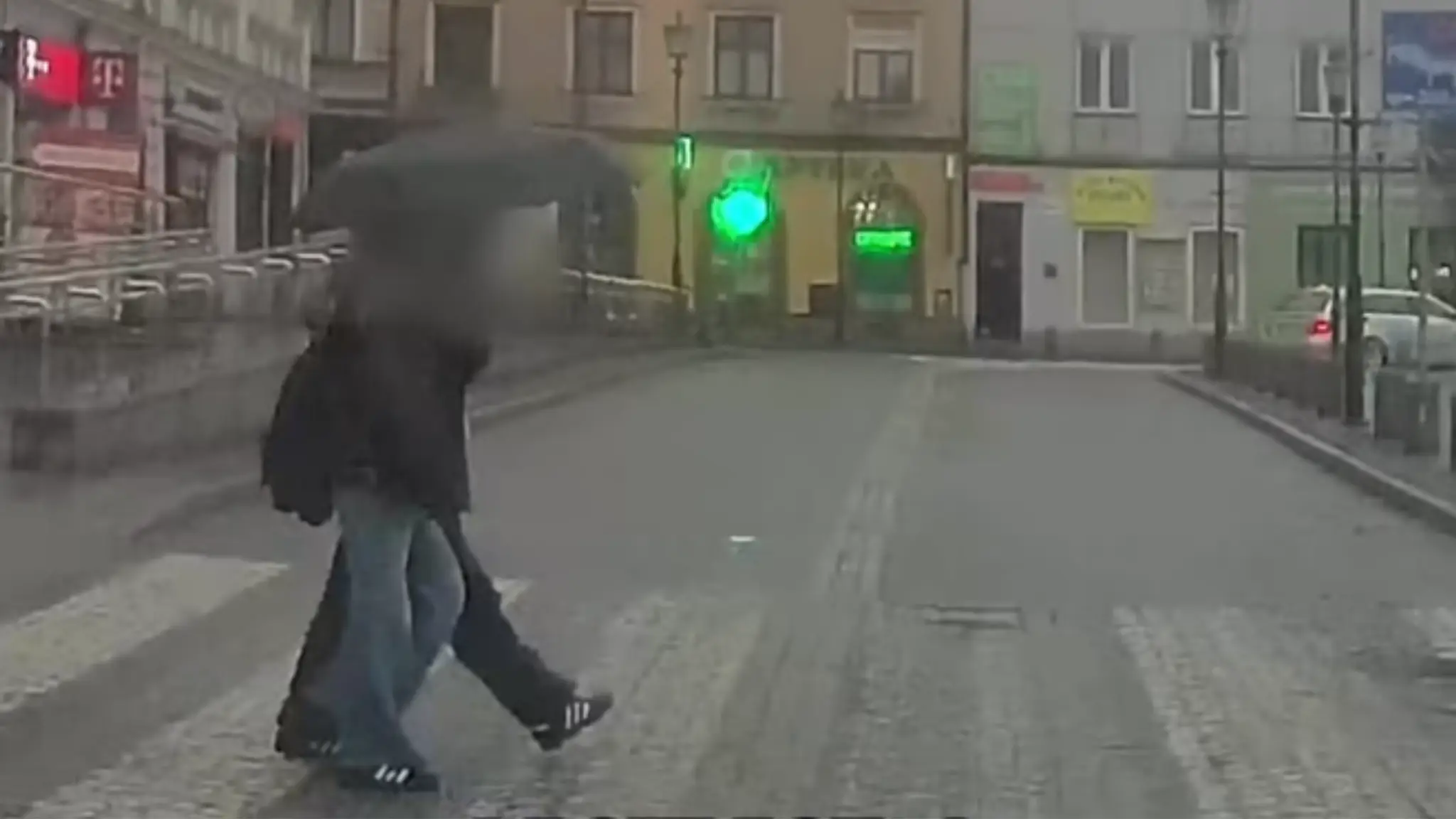 Záber z incidentu obletel internet.