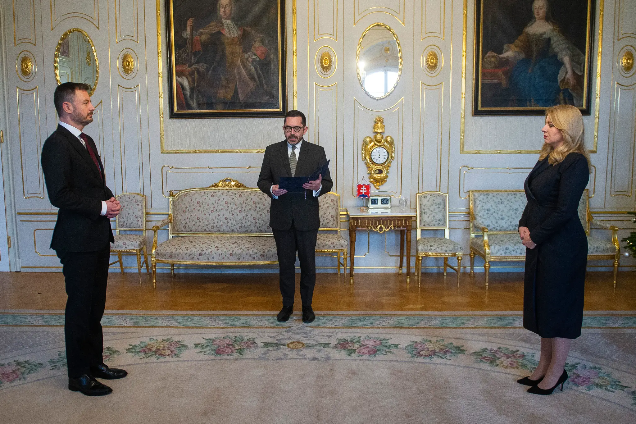 Eduard Heger a Zuzana Čaputová.