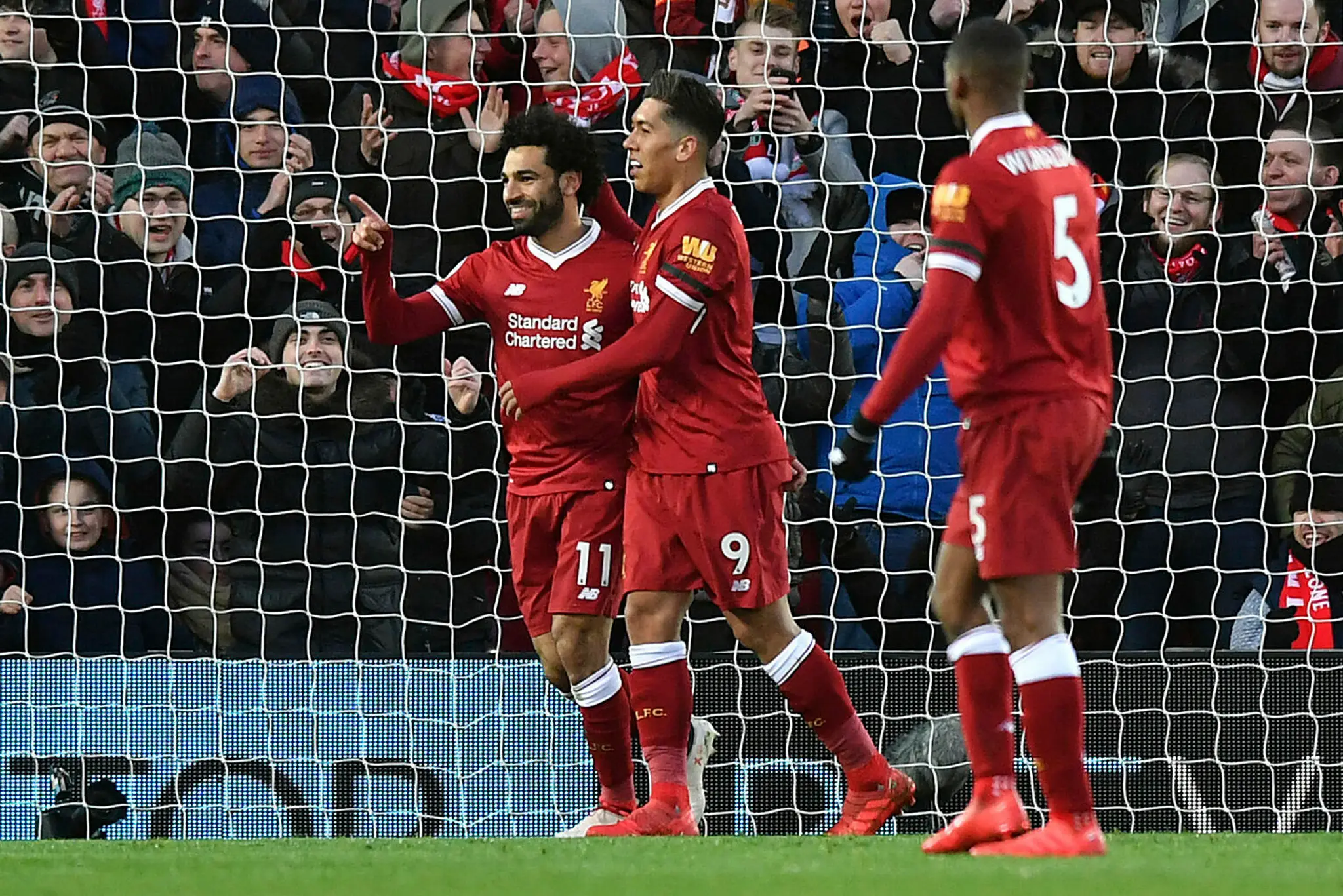 Salah (Liverpool) sa proti Watfordu presadil štyrikrát.