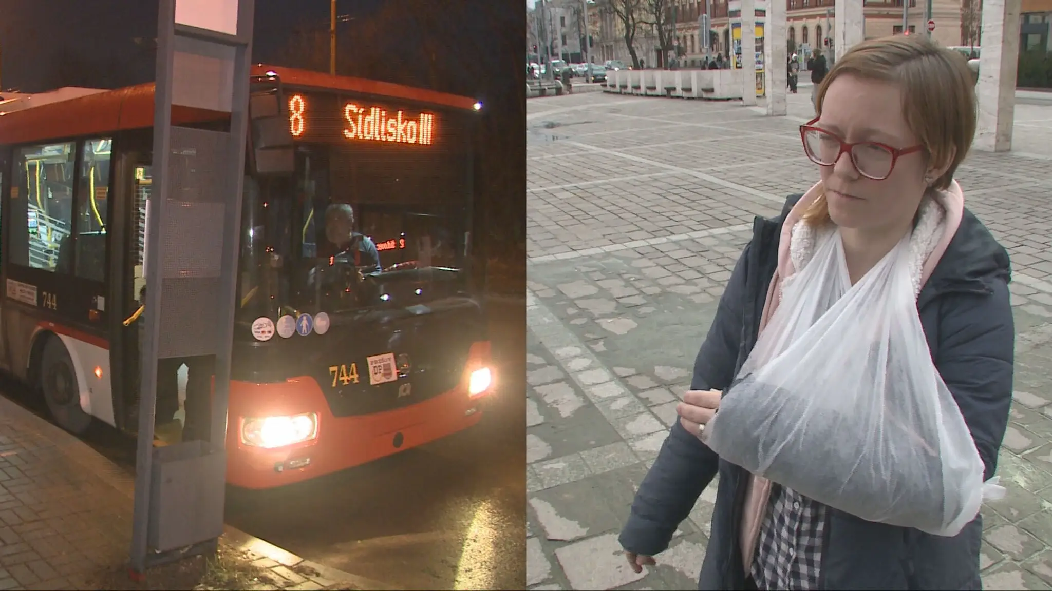 Máriu ťahal trolejbus zaseknutú vo dverách