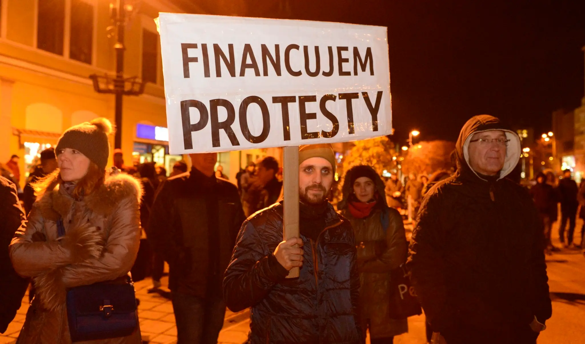 Na snímke Zhromaždenie organizované iniciatívou Za slušné Slovensko 16. novembra 2018 v Košiciach.