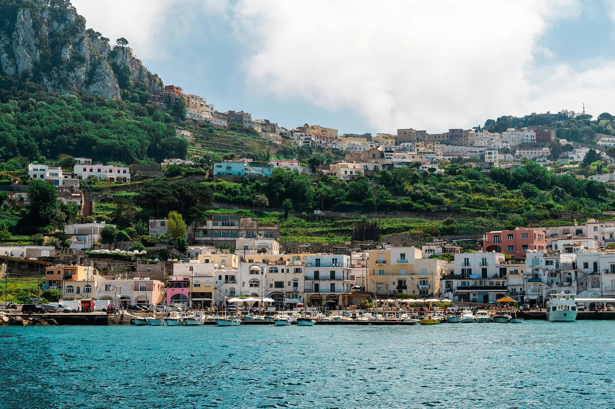Pobrežie Capri. 