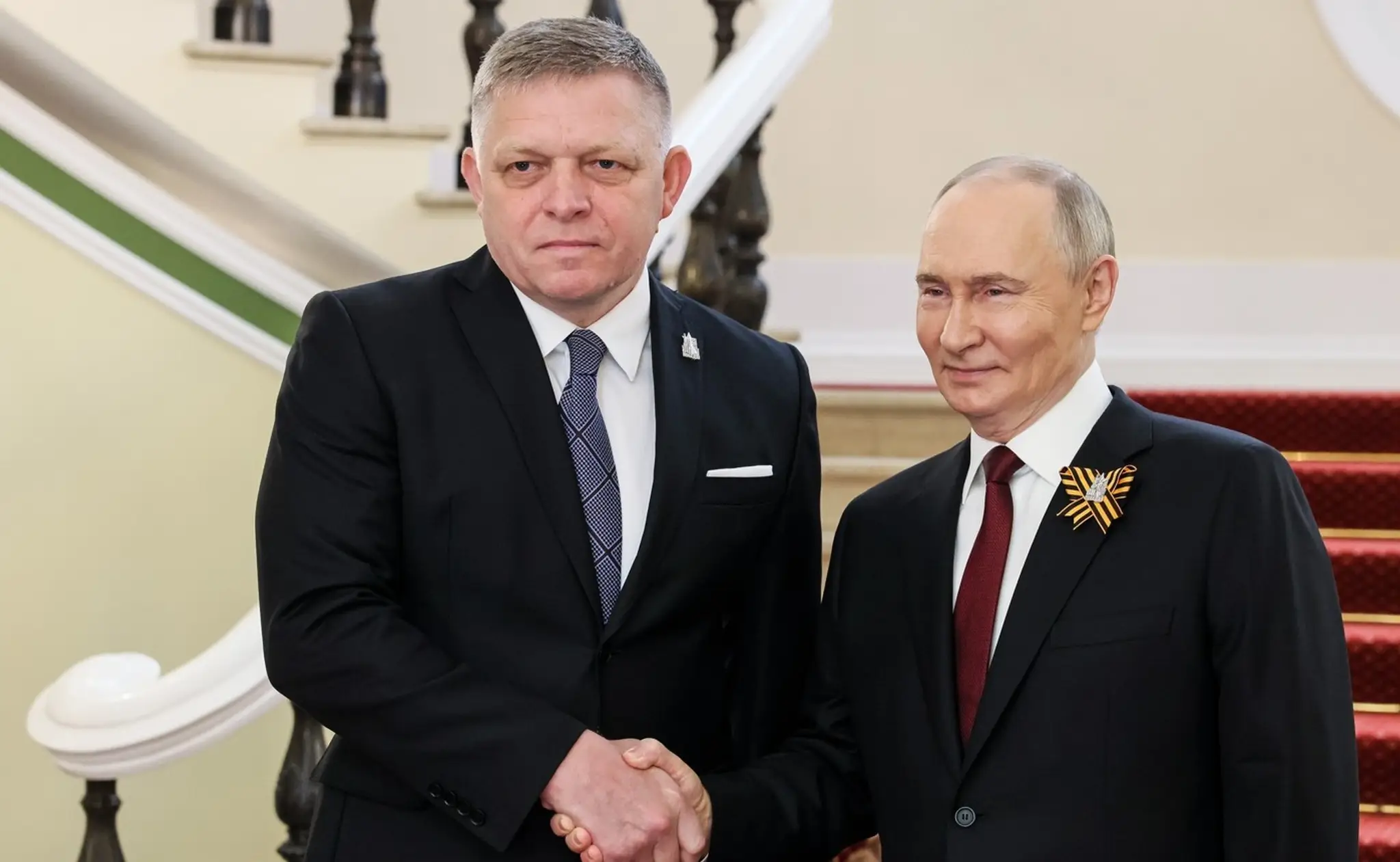Robert Fico a Vladimir Putin. 