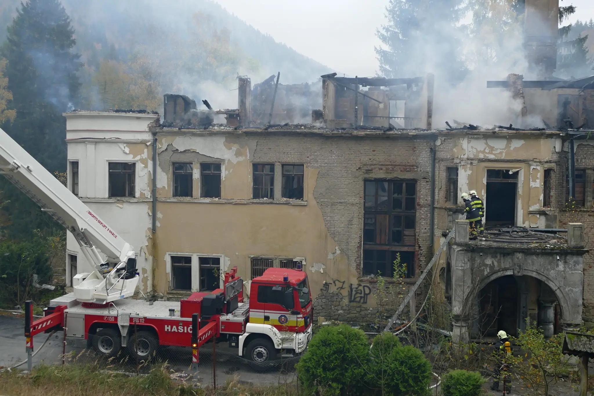 Kaštieľ v Kunerade zhorel.