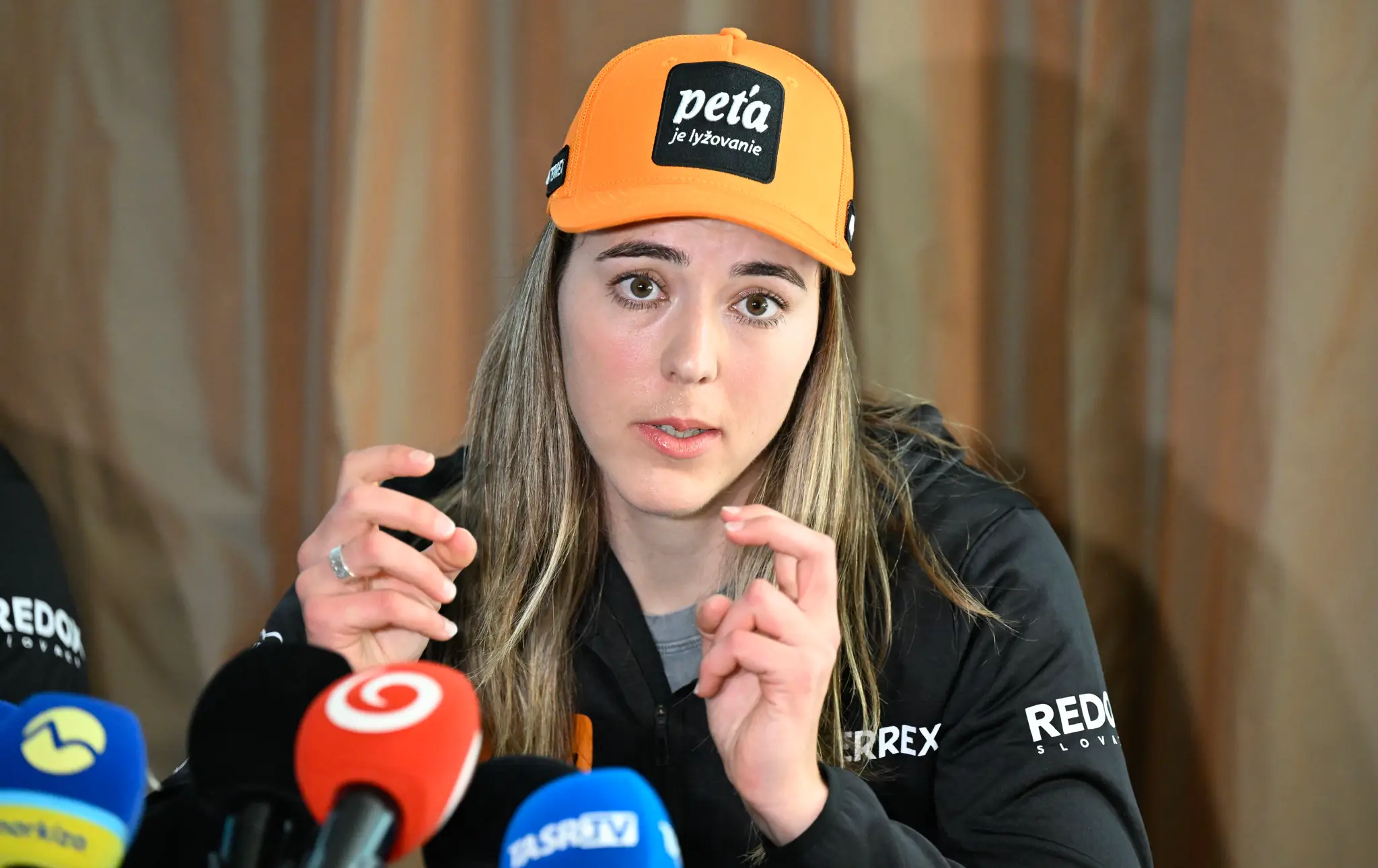 Petra Vlhová počas mediálneho brunchu.