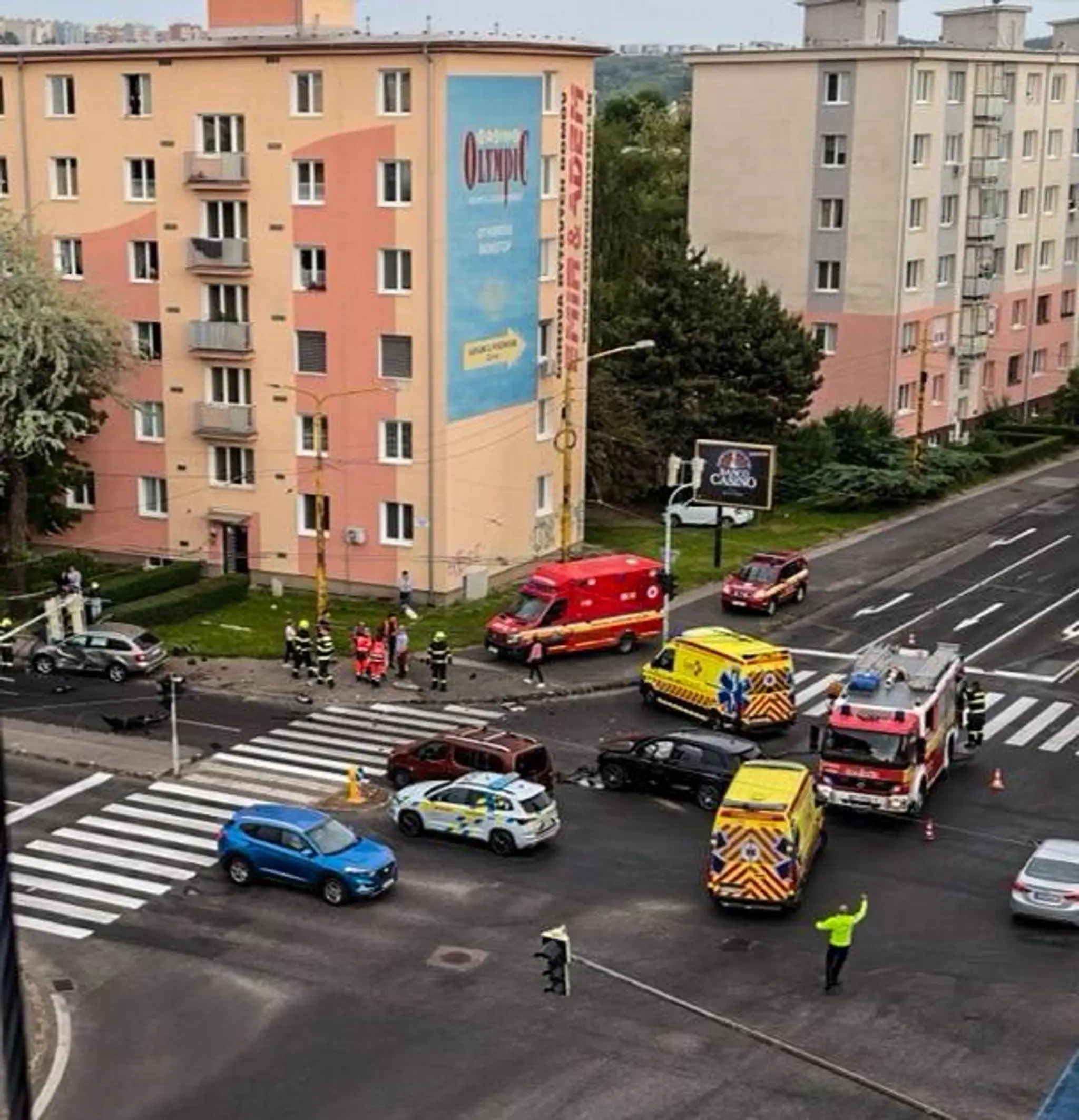Nehoda na križovatke v Košiciach.