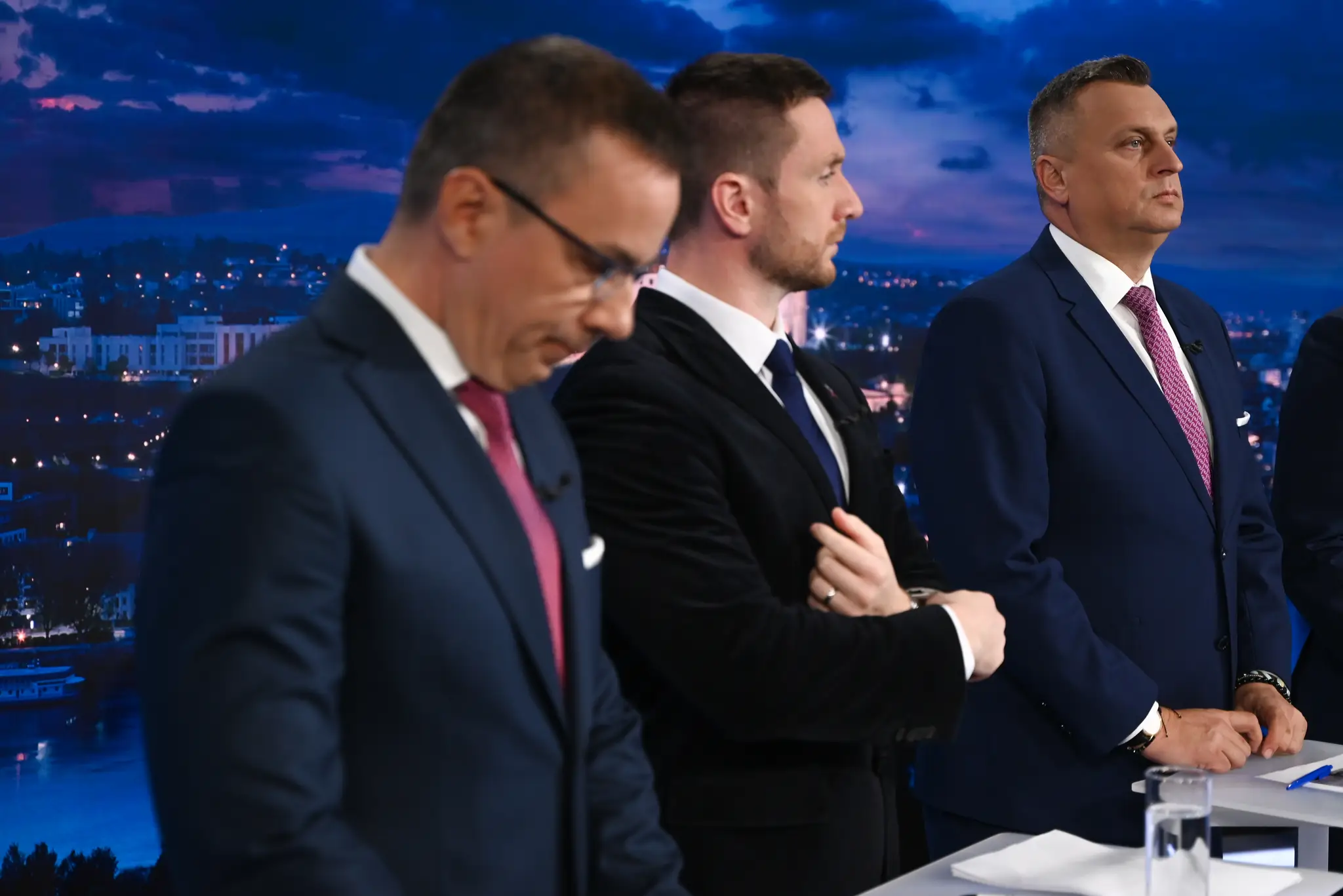 Erik Tomáš (Hlas-SD), Milan Uhrík (Republika) a Andrej Danko (SNS)