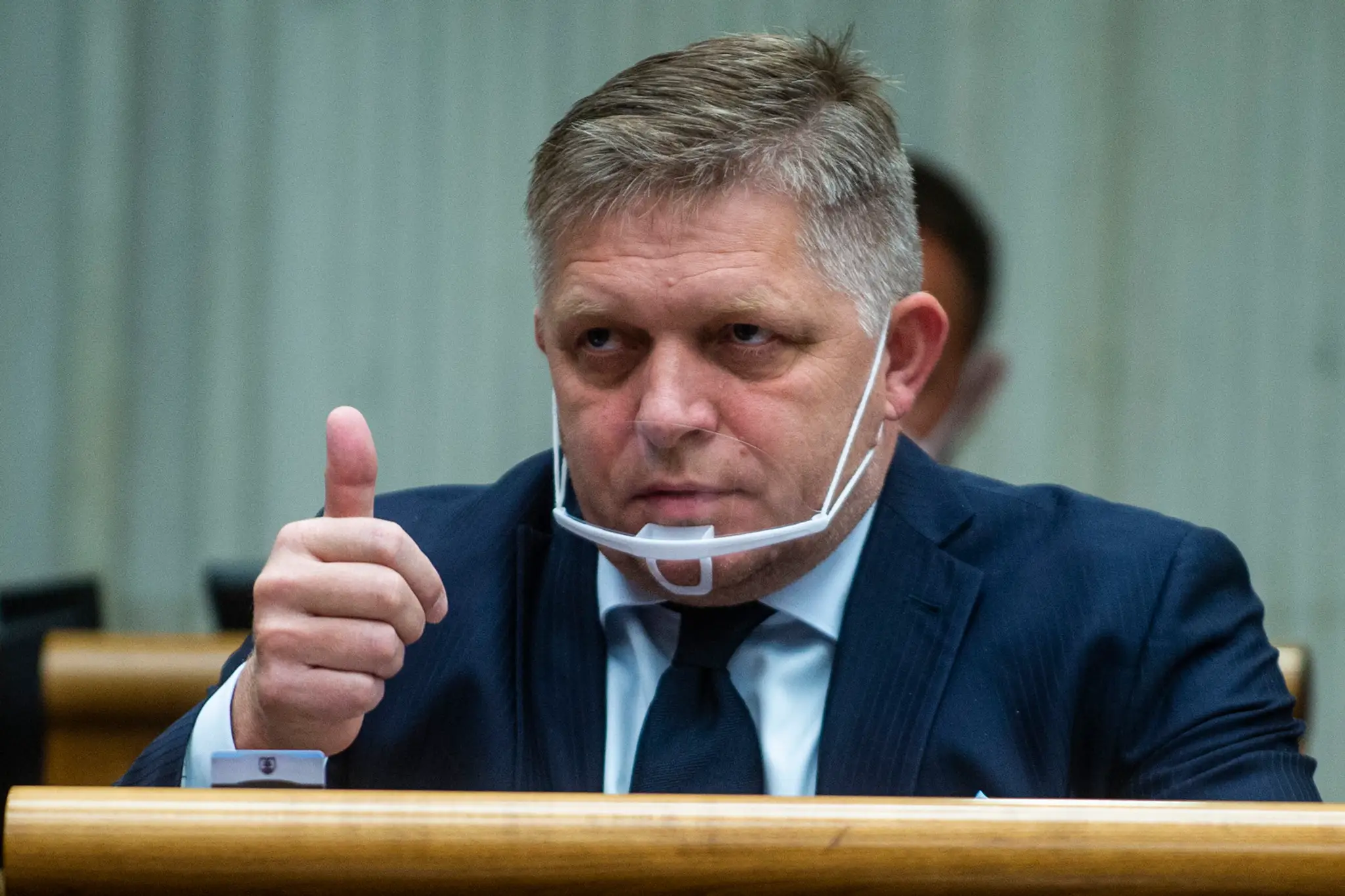 Na snímke predseda Smeru Robert Fico 