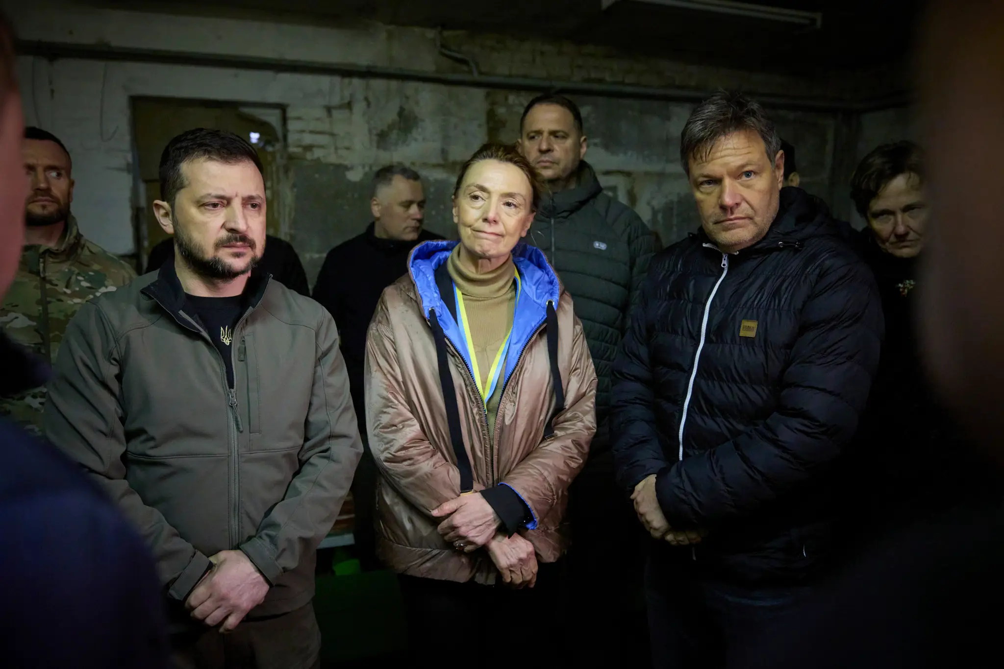 Zelenskyj v ukrajinskej dedine Jahidne
