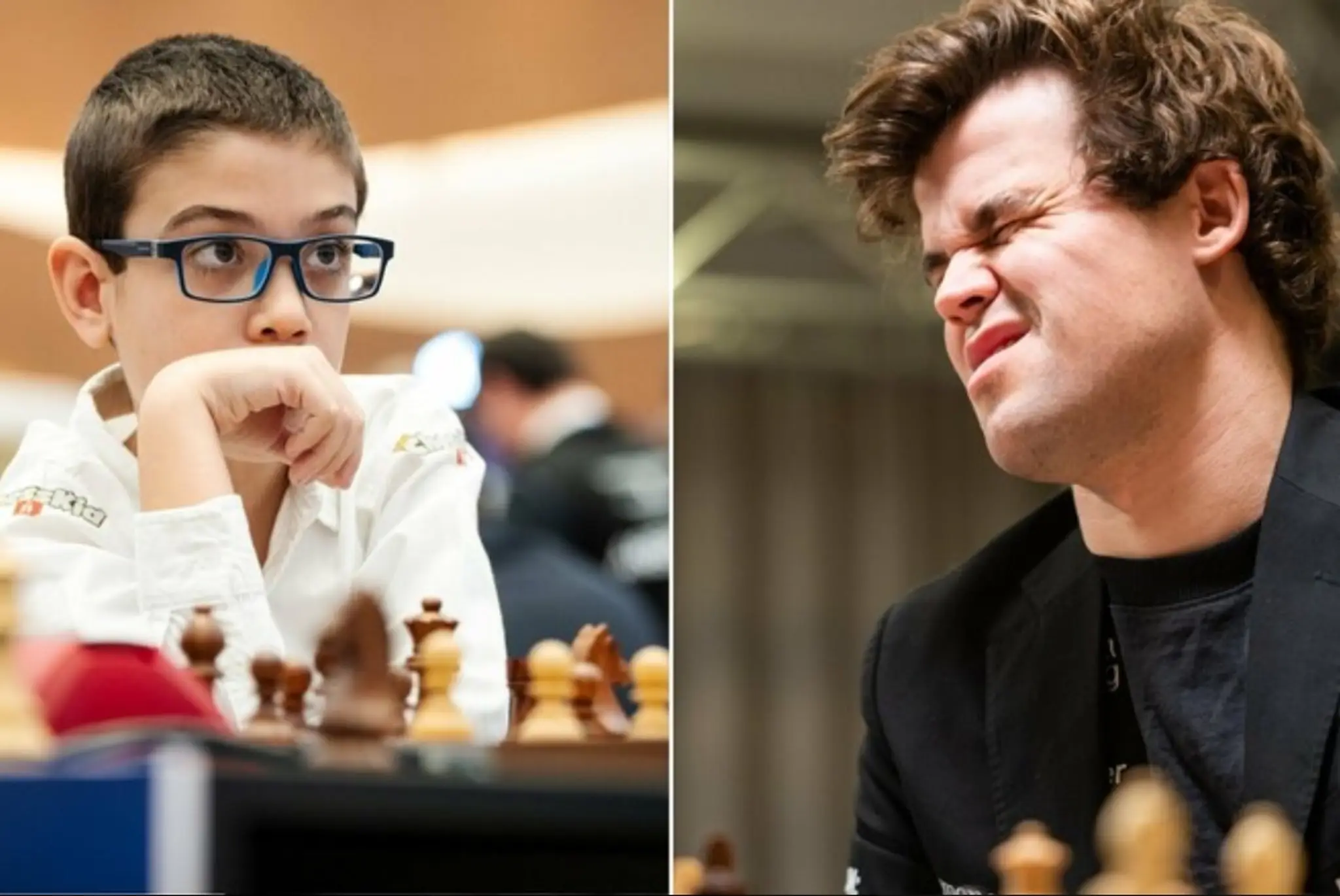 Faustino Oro a Magnus Carlsen