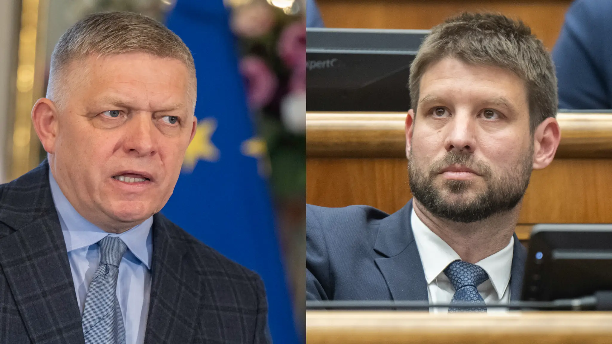 Robert Fico a Michal Šimečka