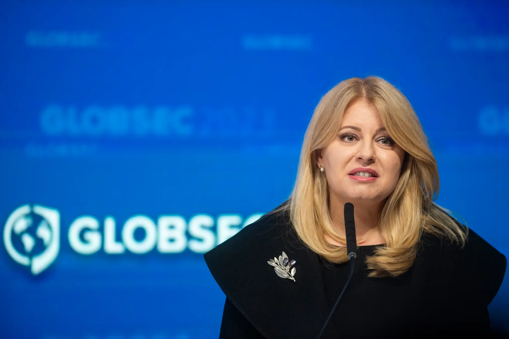 Prezidentka Zuzana Čaputová na konferencii Globsec 2023.
