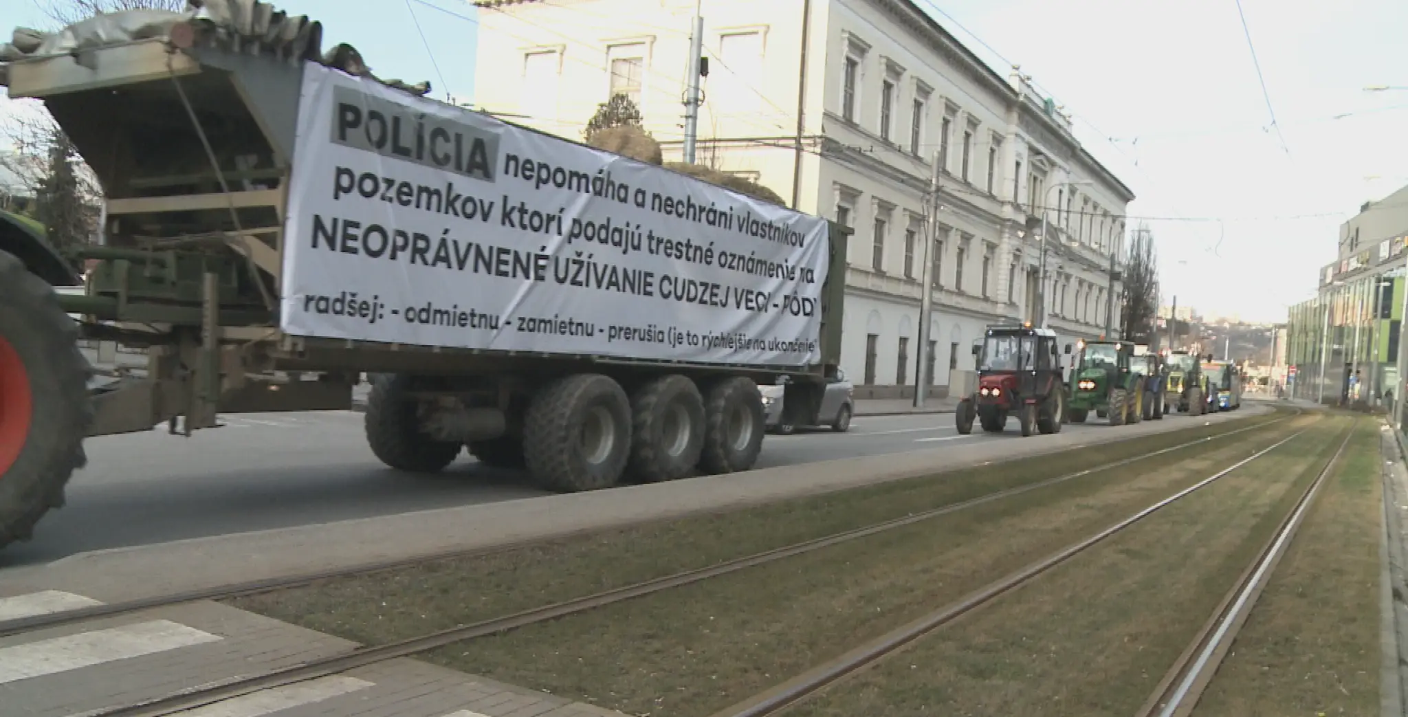 Protest farmárov v Košiciach