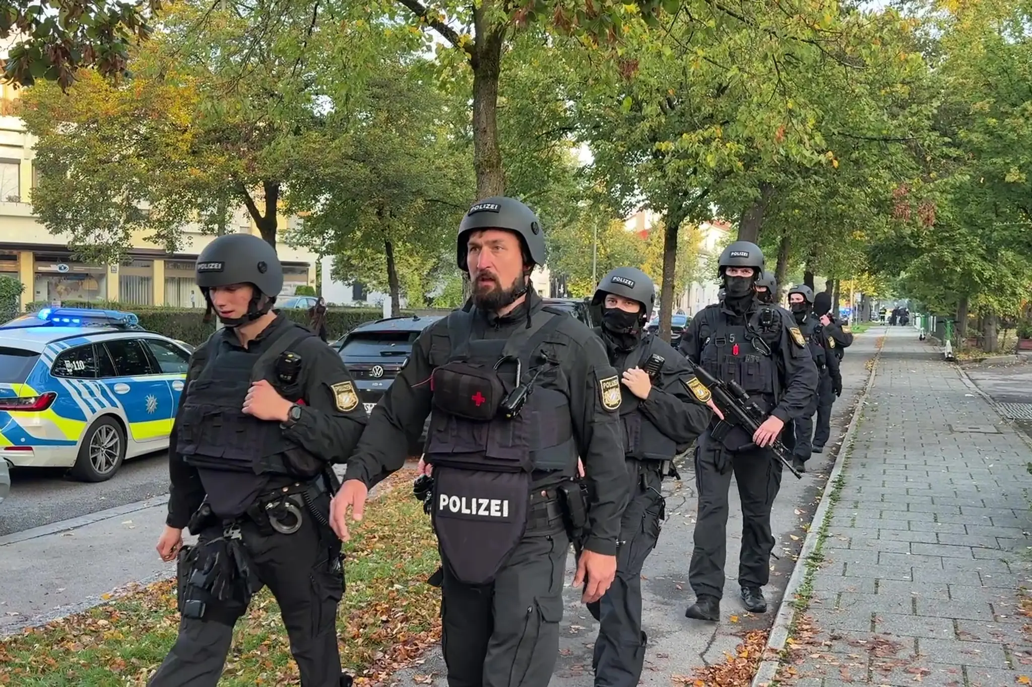 zásah policajtov v Mníchove