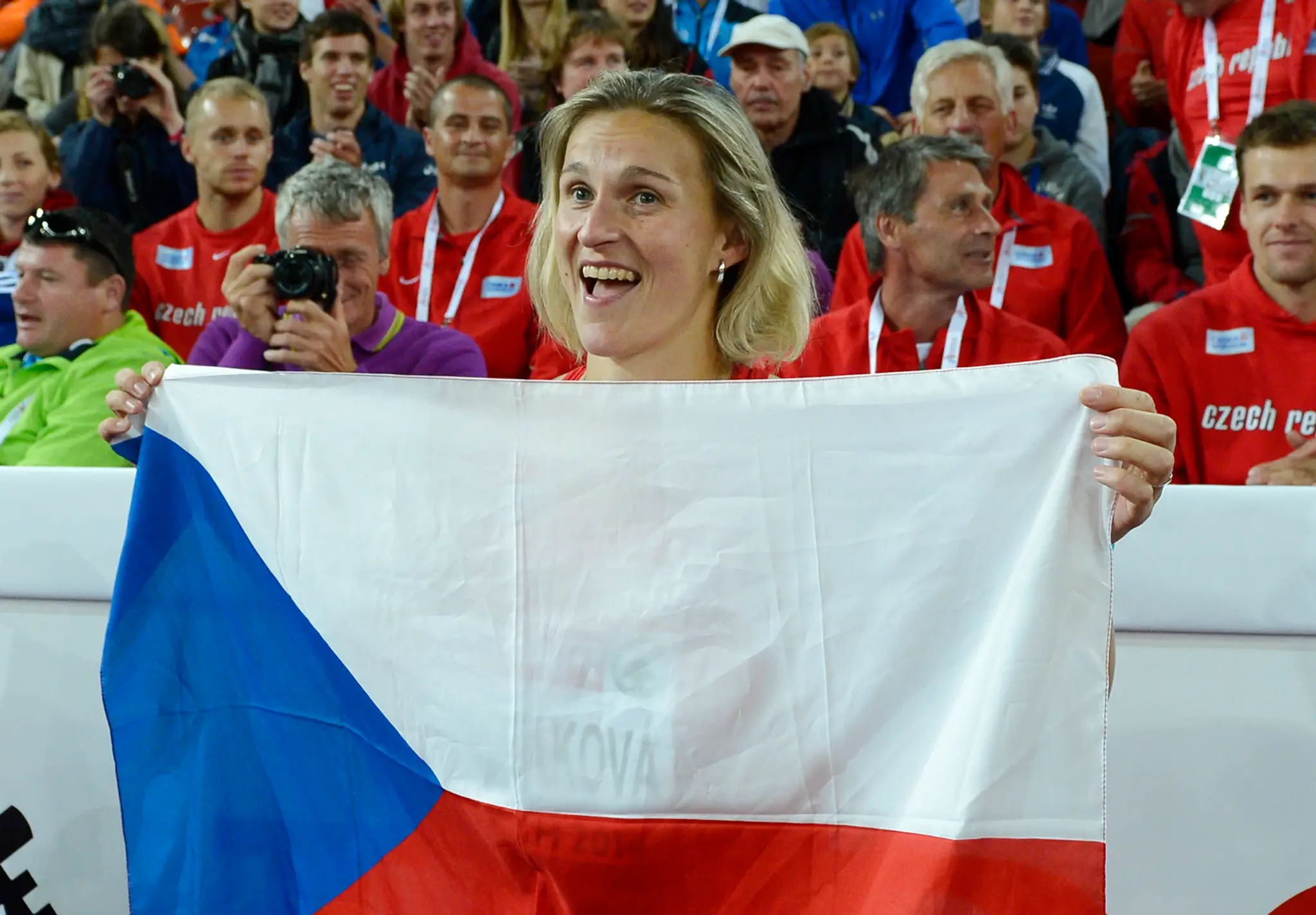 Barbora Špotáková, olympijská víťazka z OH z Londýna 2012, na archívnej snímke.
