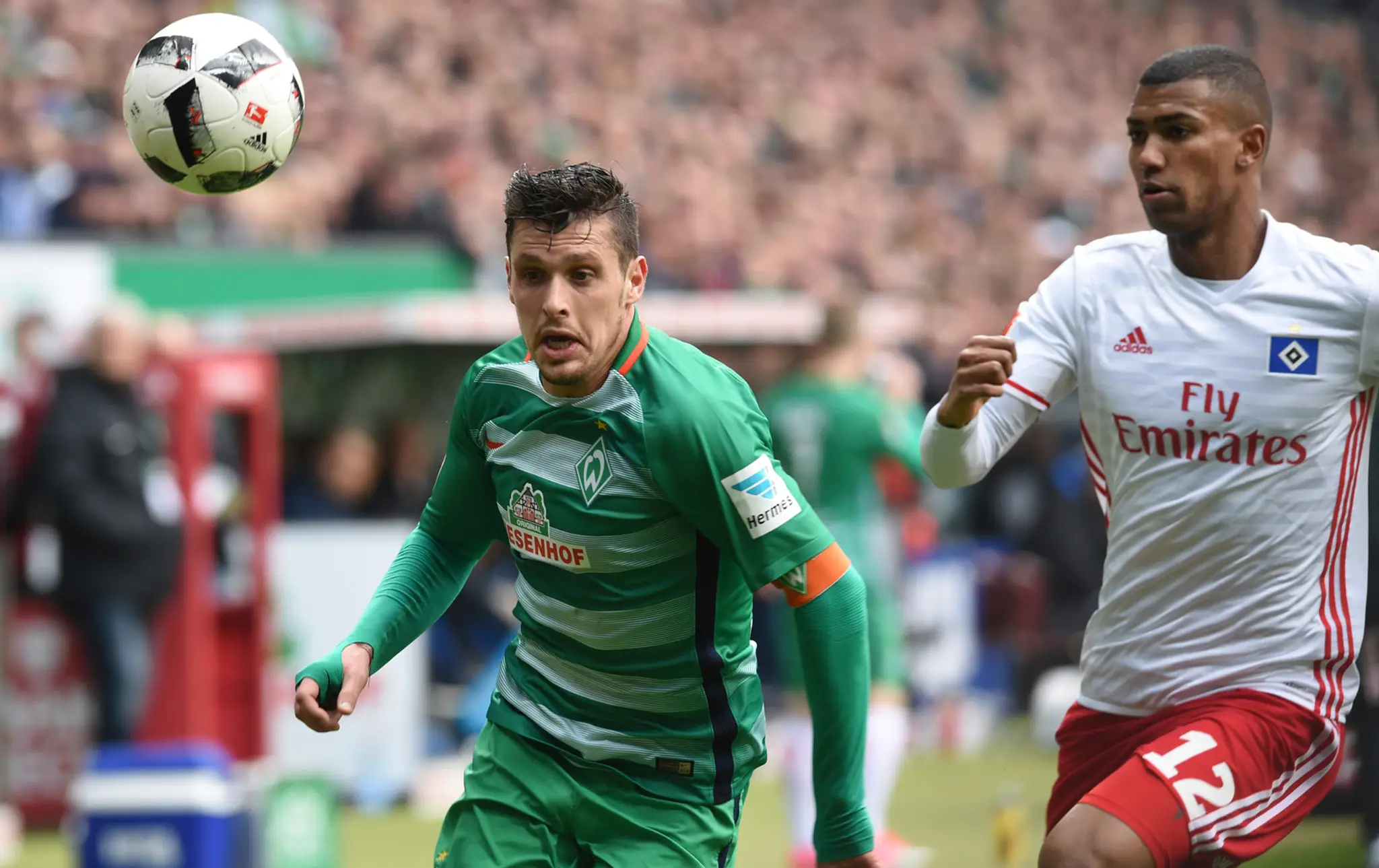 Brémy zvíťazili nad Hamburgom 2:1 v 29. kole Bundesligy 