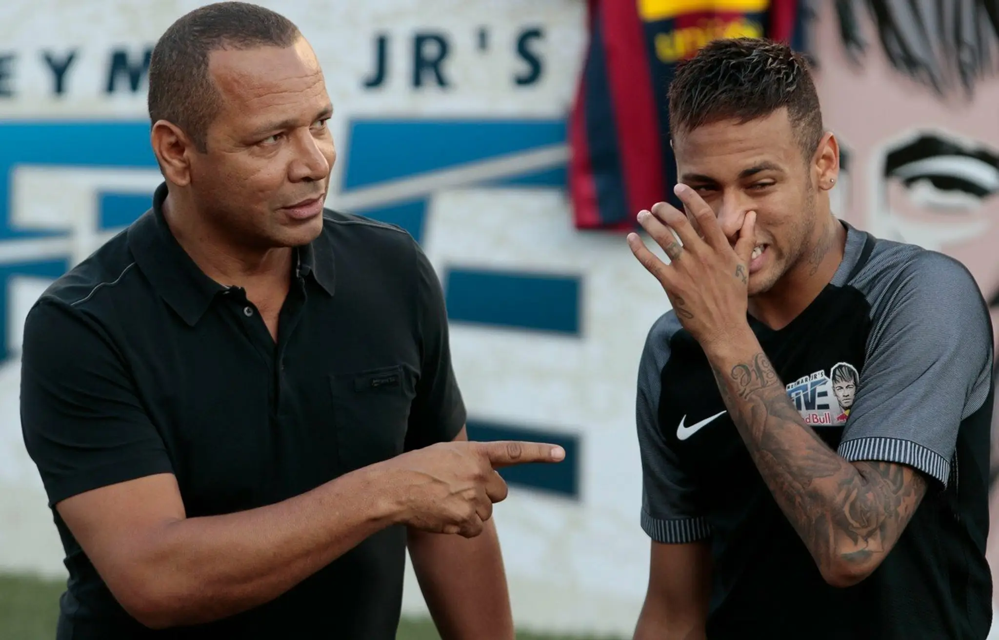 Neymar so svojim otcom Neymarom Seniorom.