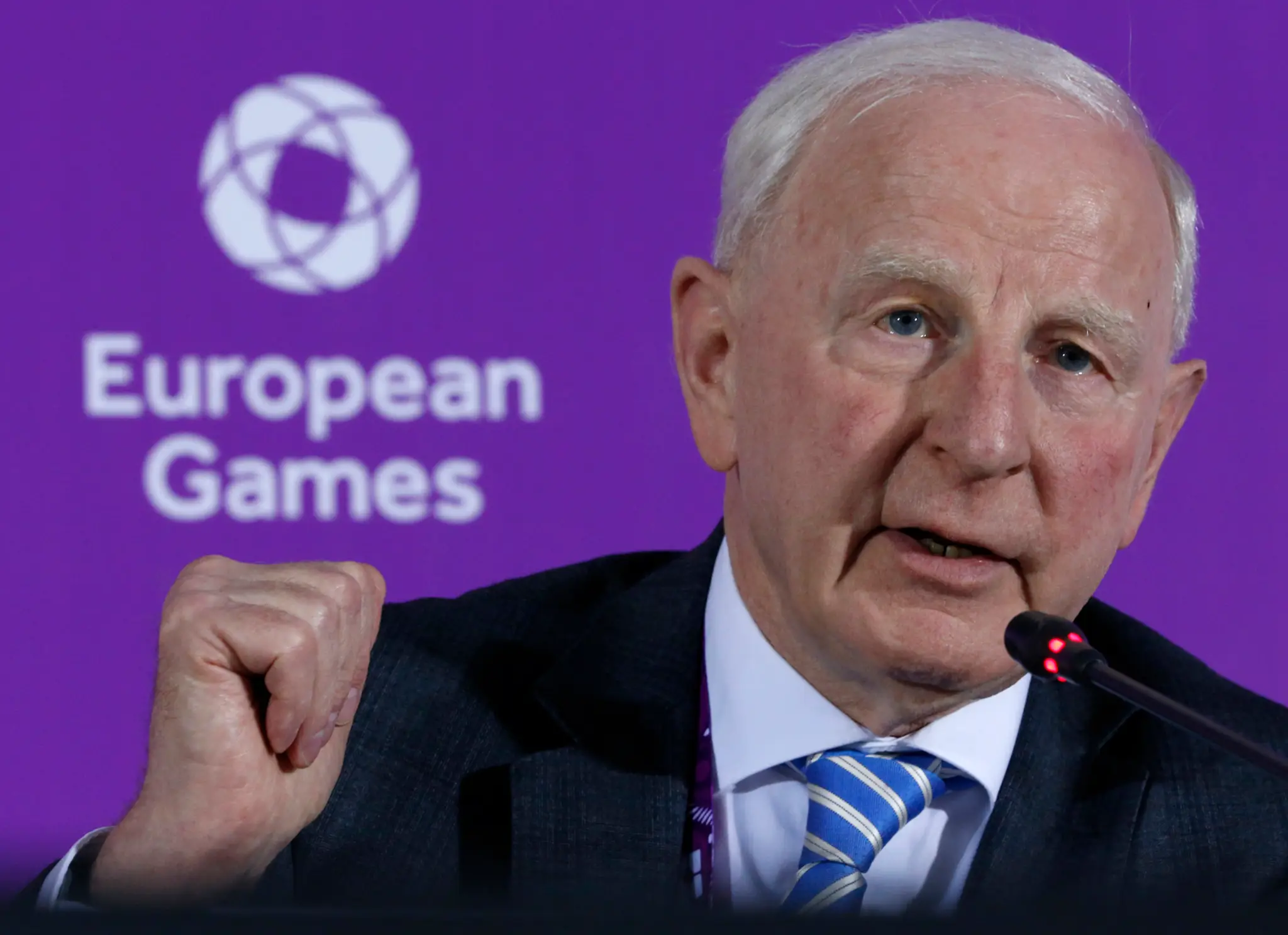 Patrick Hickey, šéf Európskych olympijských výborov. 