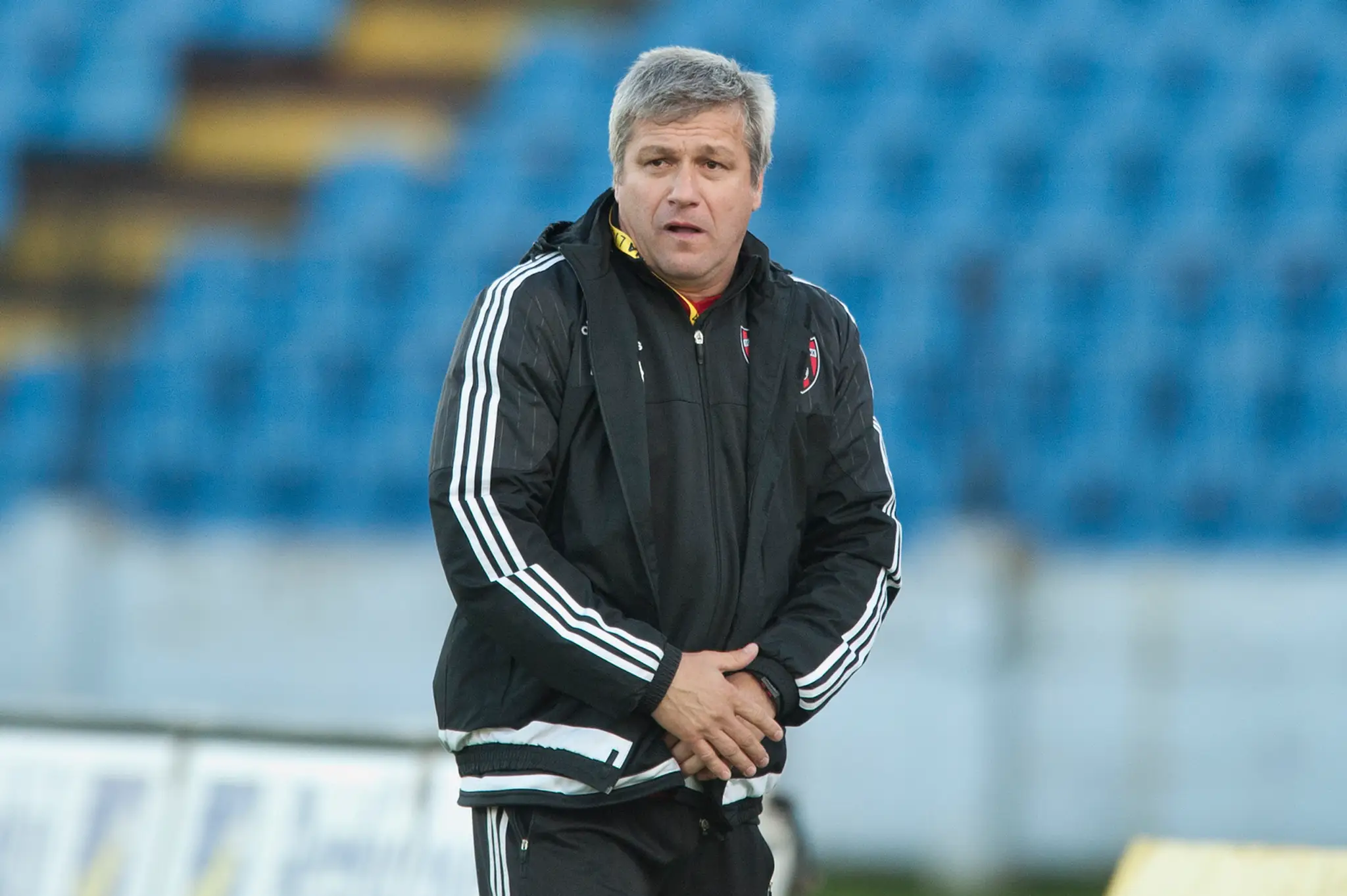 Ivan Hucko počas duelu na pôde Slovana Bratislava.