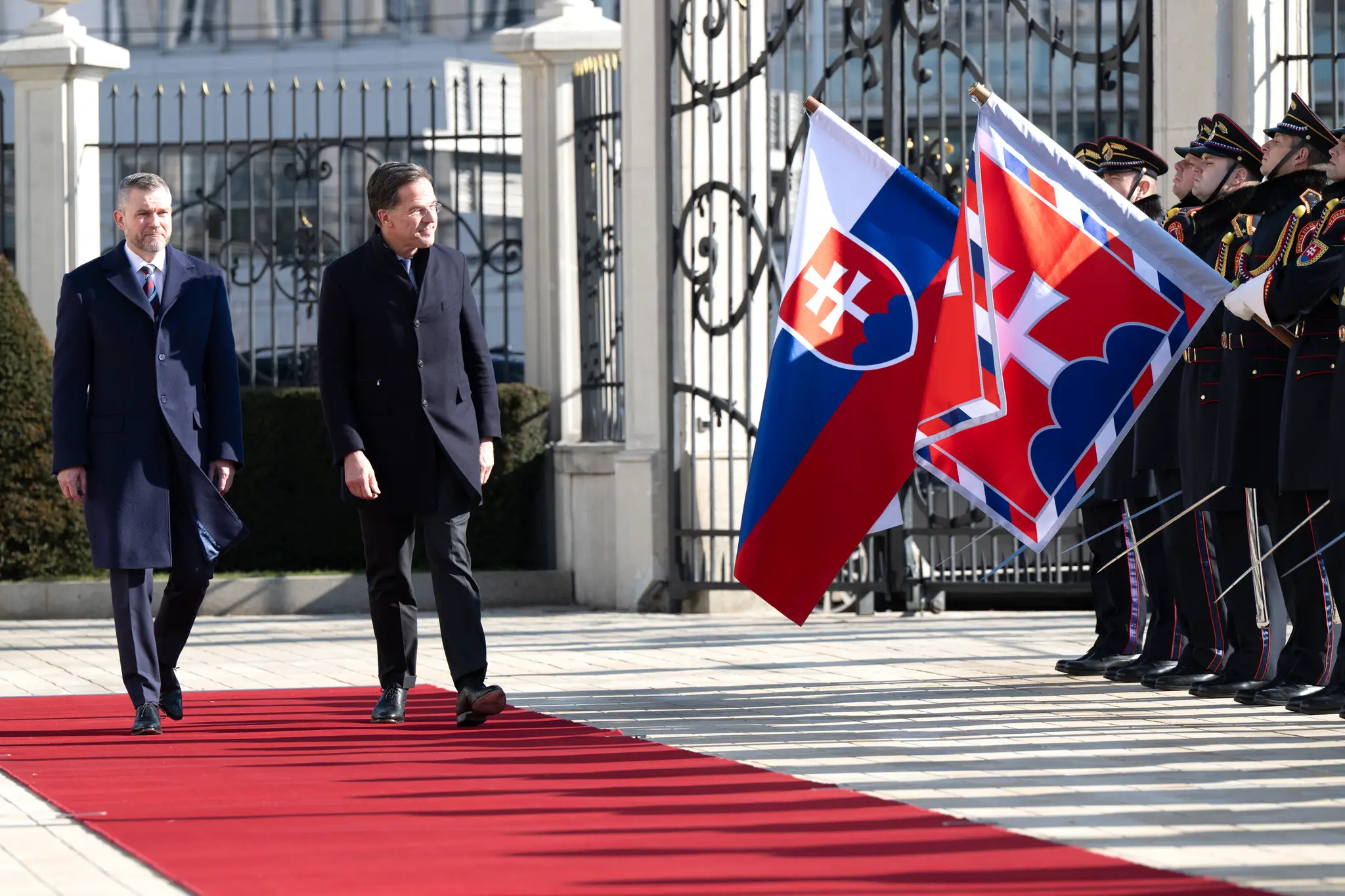 Peter Pellegrini a Mark Rutte