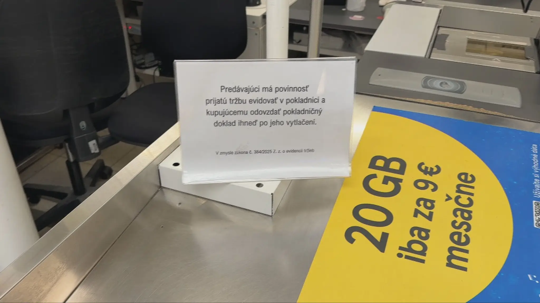 Nové oznamy v obchodoch