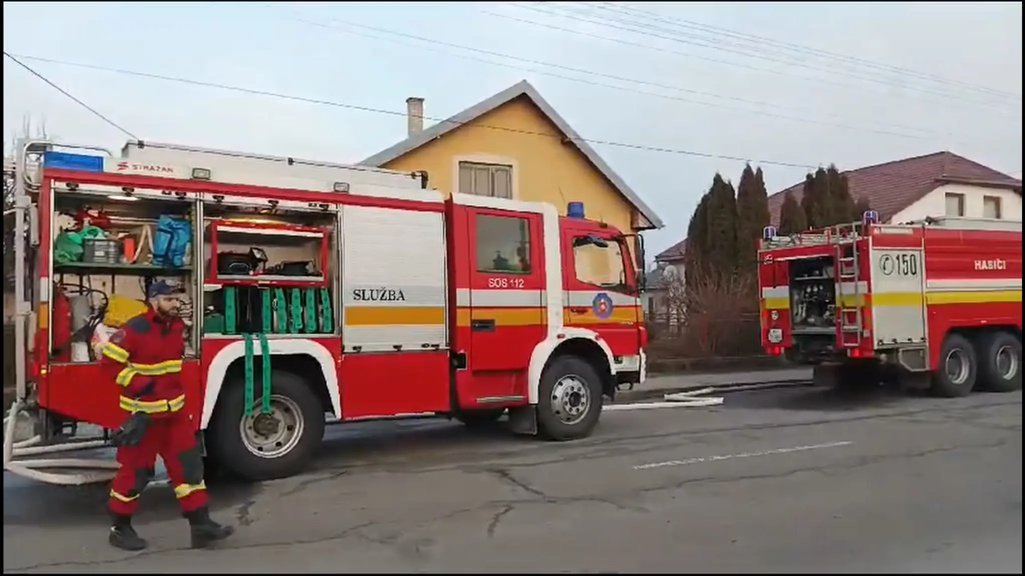 Požiar v penzióne v Sobranciach.