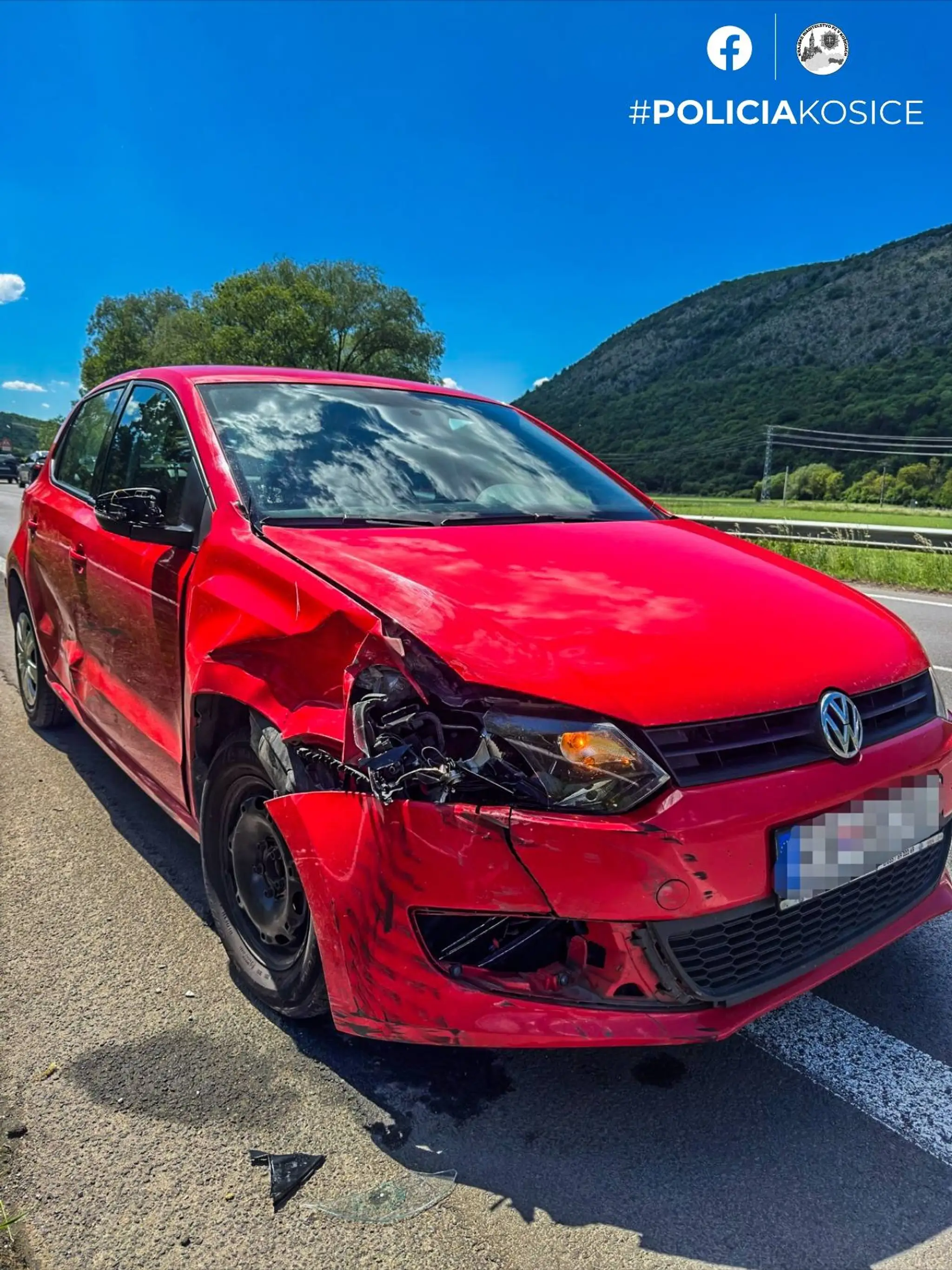 Nehoda pri obci Vidová
