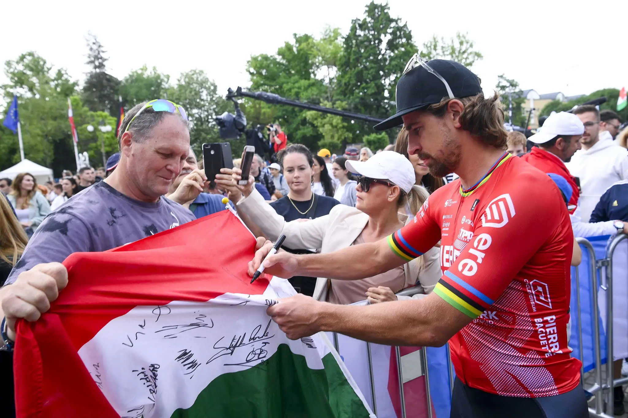 Slovenský cyklista Peter Sagan z tímu Pierre Baguette.