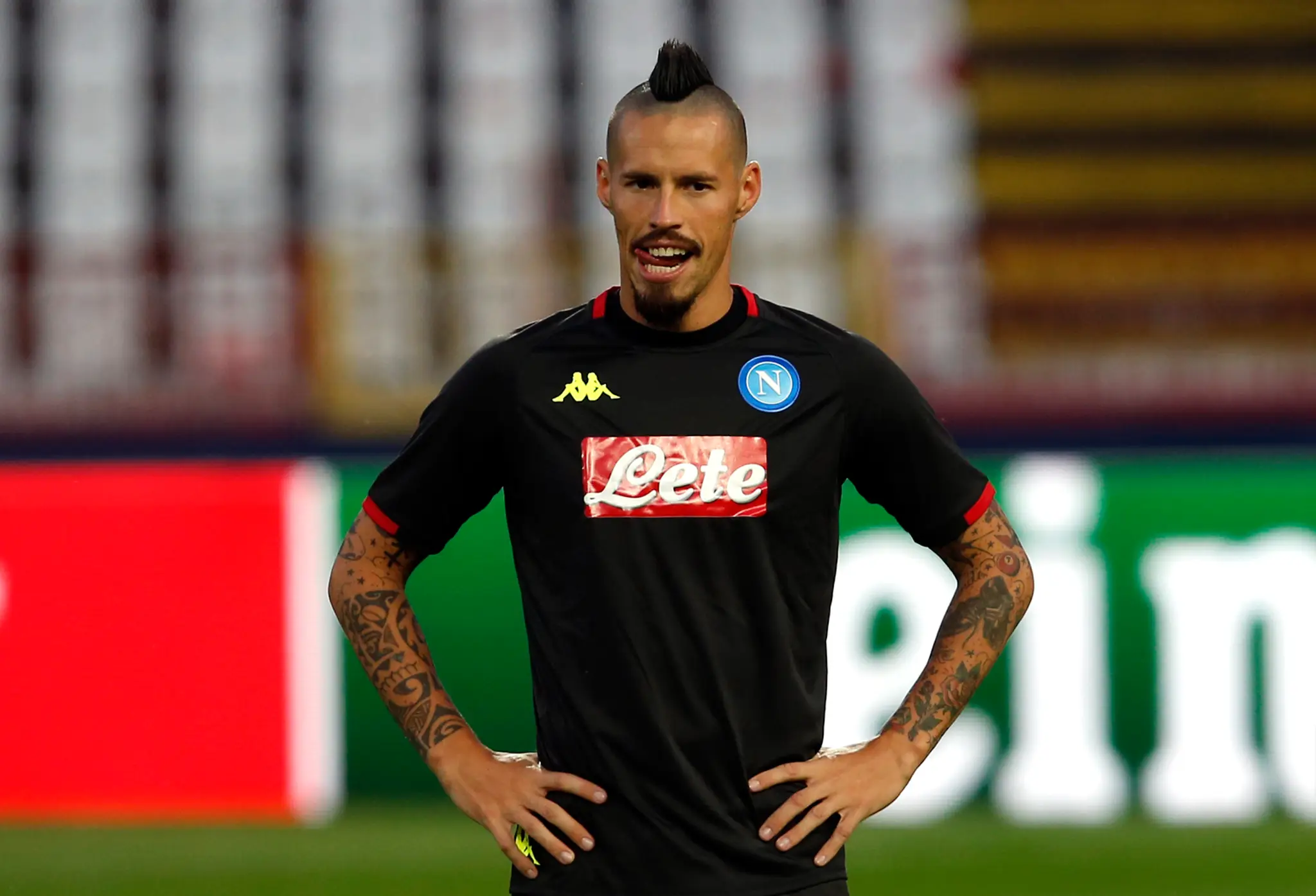 Marek Hamšík z Neapola pred duelom LM na pôde Crvenej zvezdy.
