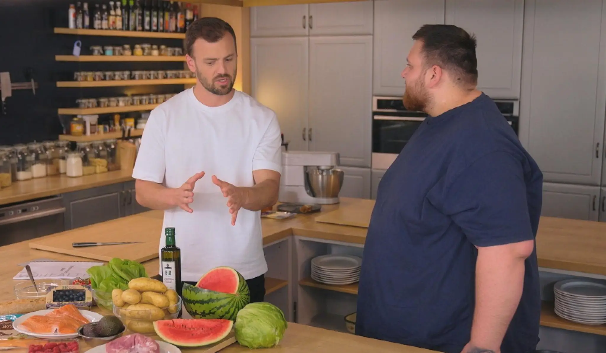Maroš Krivosudský v Extrémnych premenách s Mariánom Petickým.