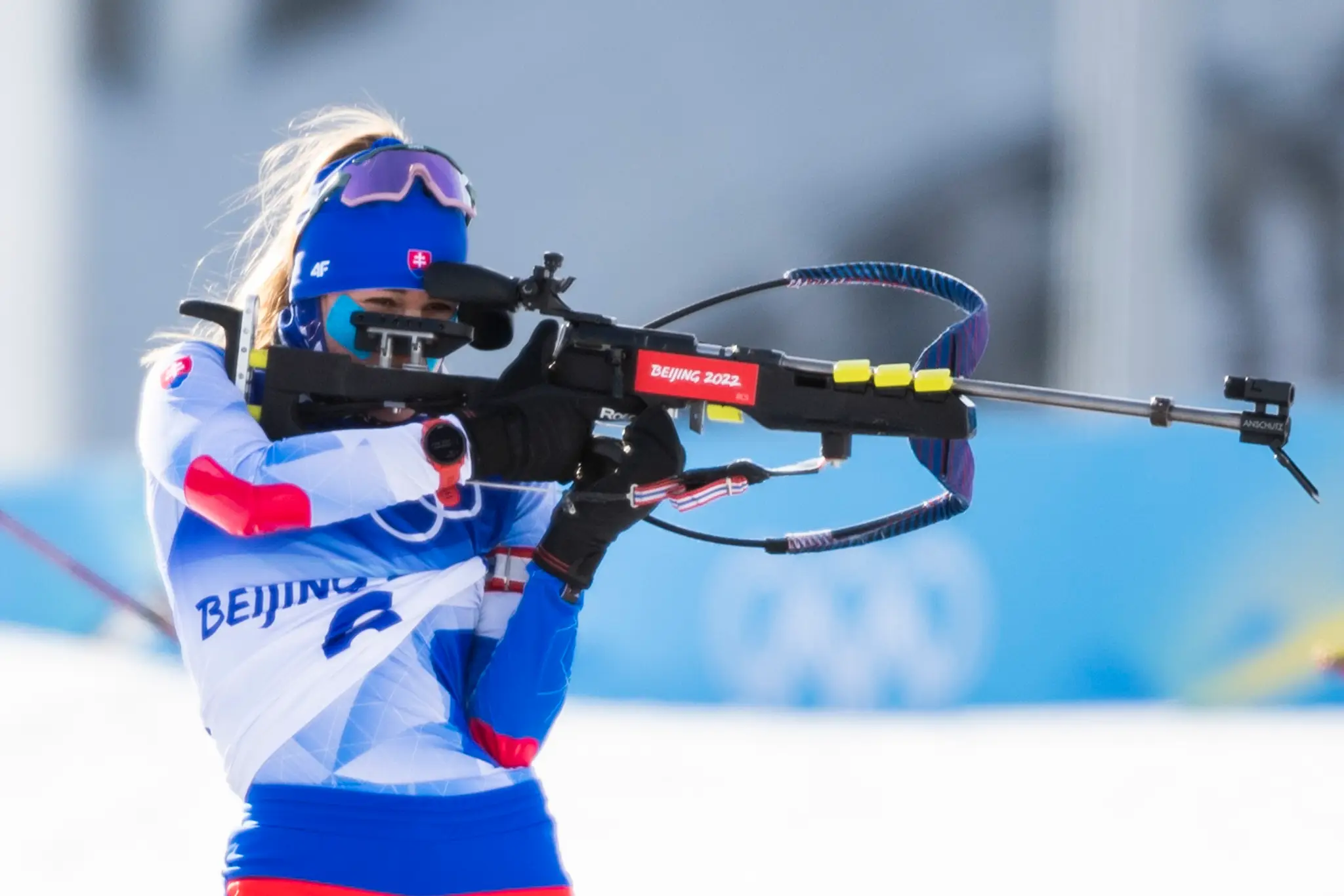 Slovenská biatlonistka Paulína Fialková vo vytrvalostných pretekoch na ZOH 2022.