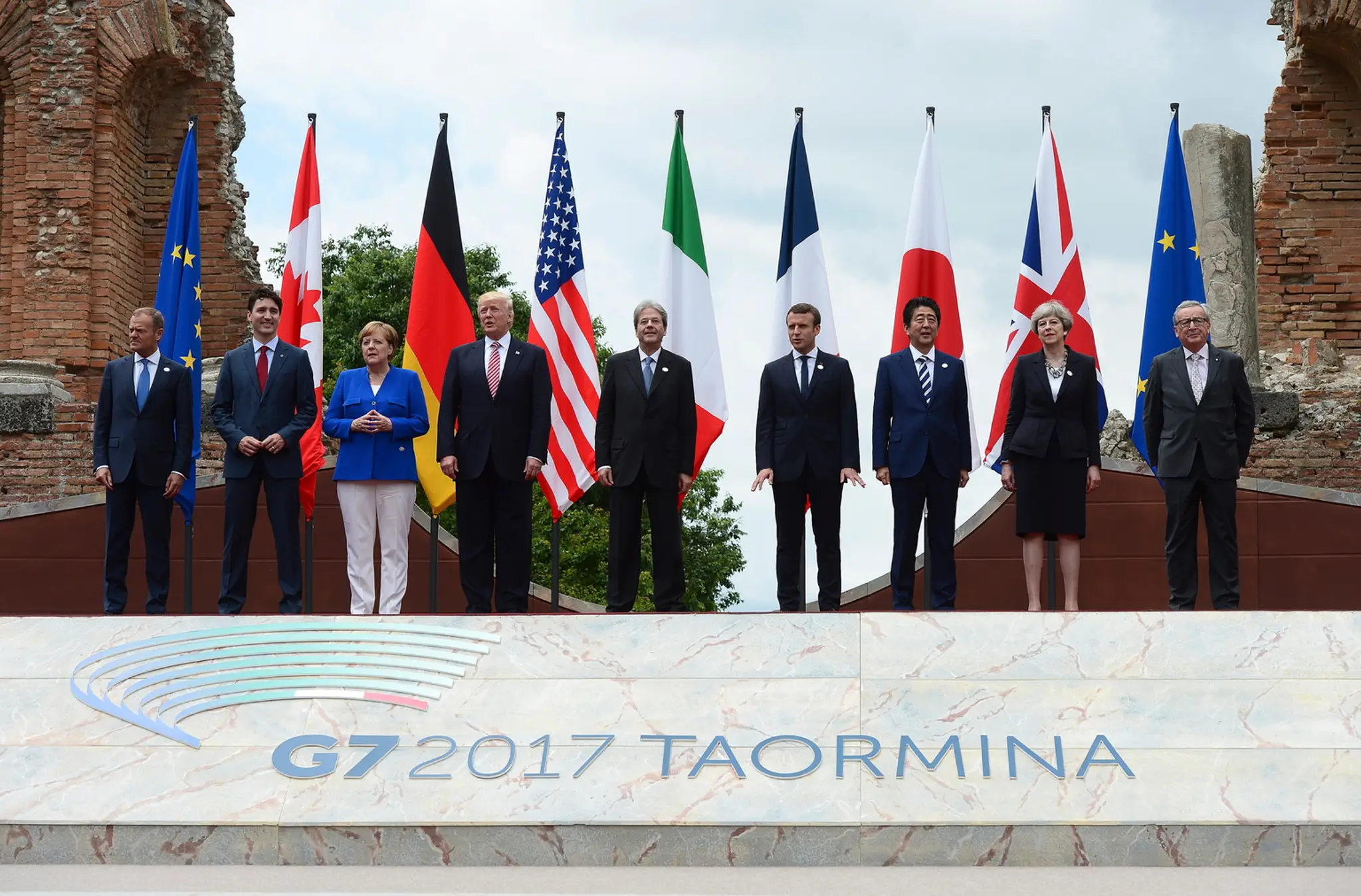Lídri G7 na summite v sicílskom meste Taormina.