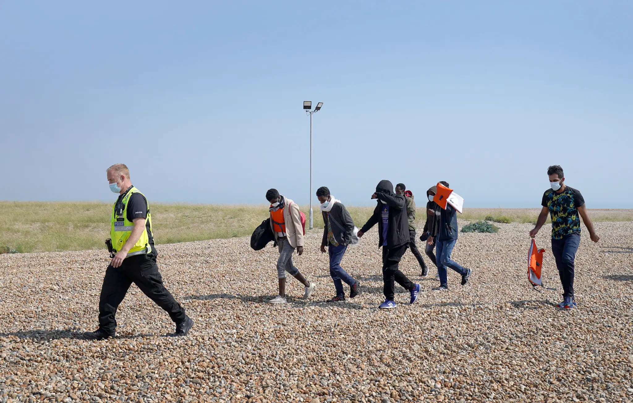 Zadržaní migranti v Británii