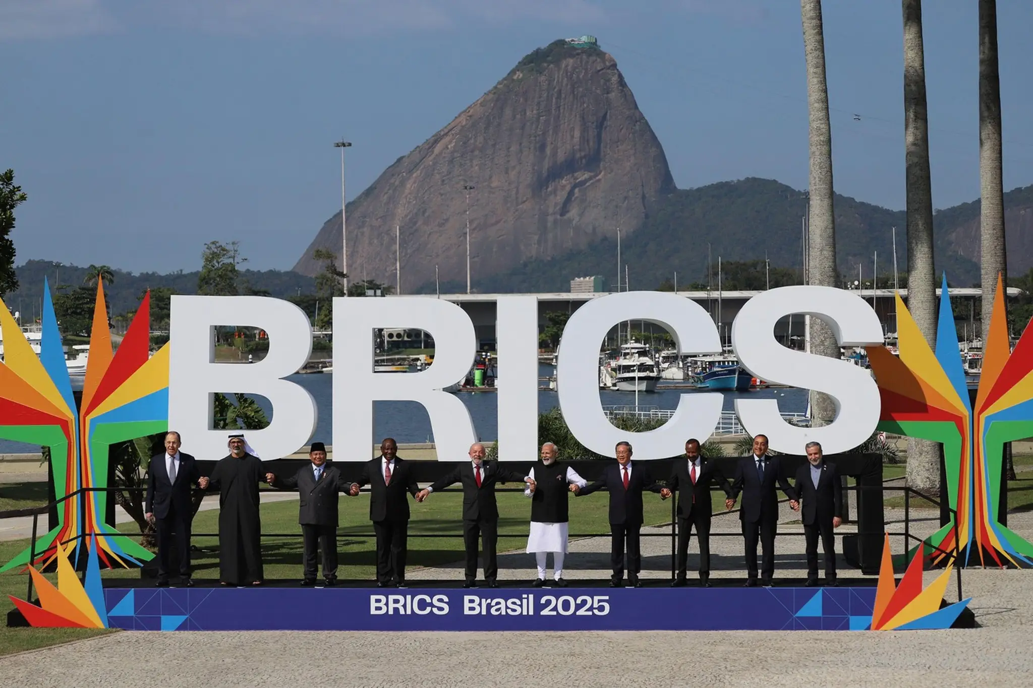 Lídri krajín BRICS na summite v Brazílii.