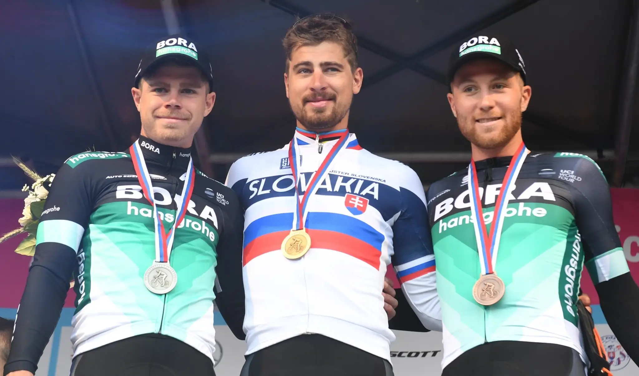 Majster Slovenska v cestnej cyklistike pre rok 2018 Peter Sagan, druhý skončil jeho brat Juraj, na treťom mieste Miachael Kolář.
