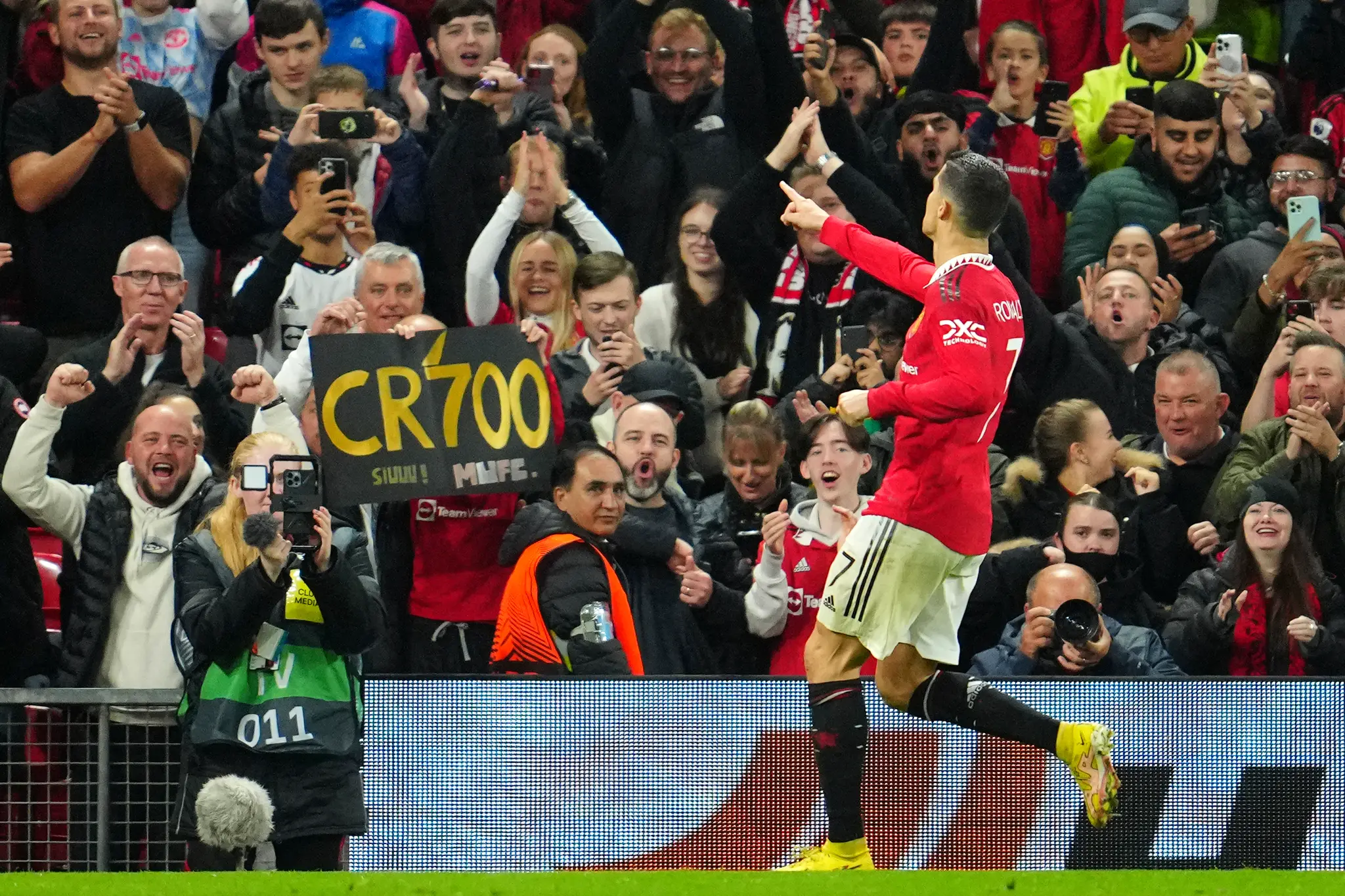 Ronaldo po strelení gólu