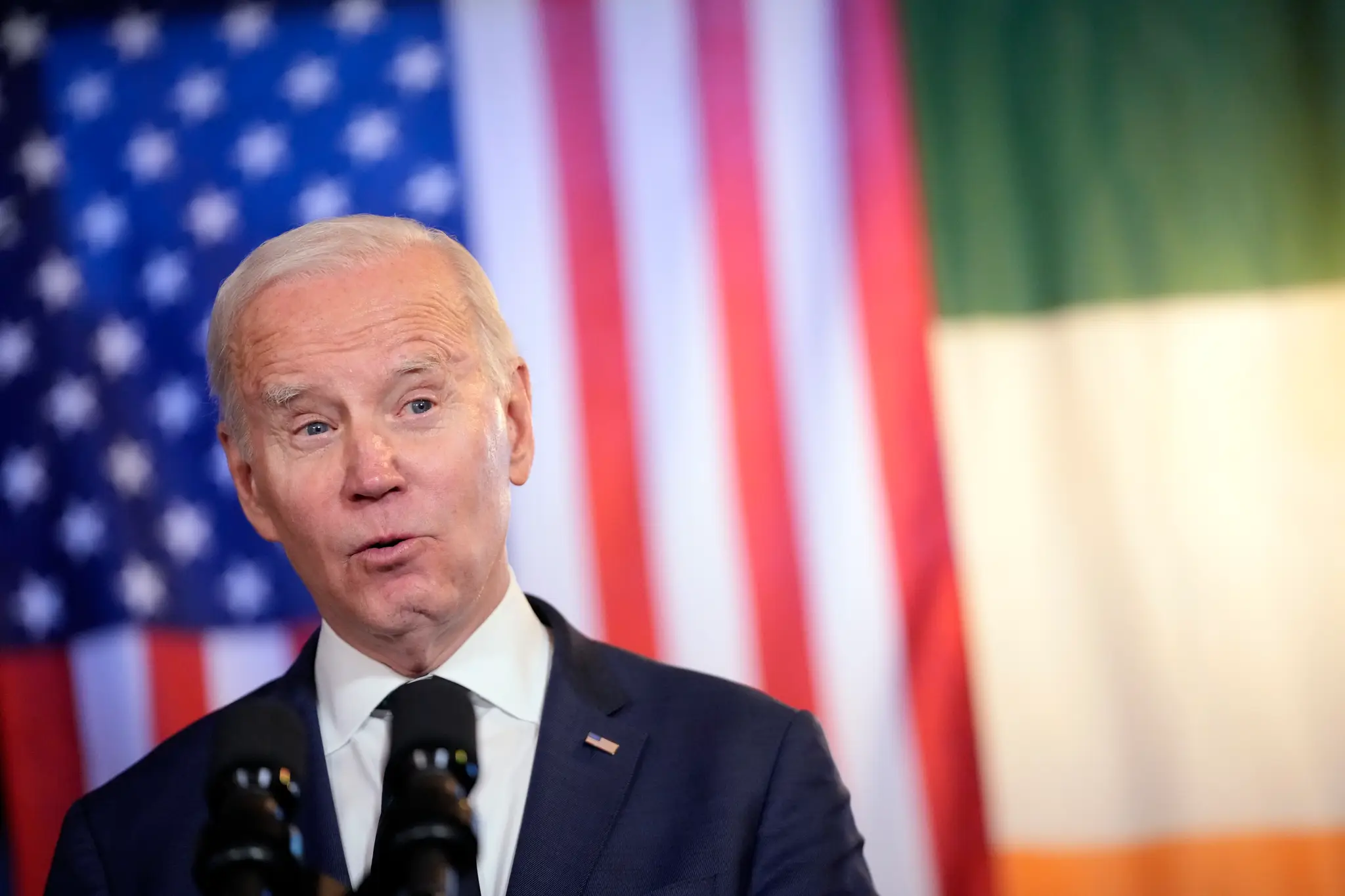 Americký prezident Joe Biden počas príhovoru.