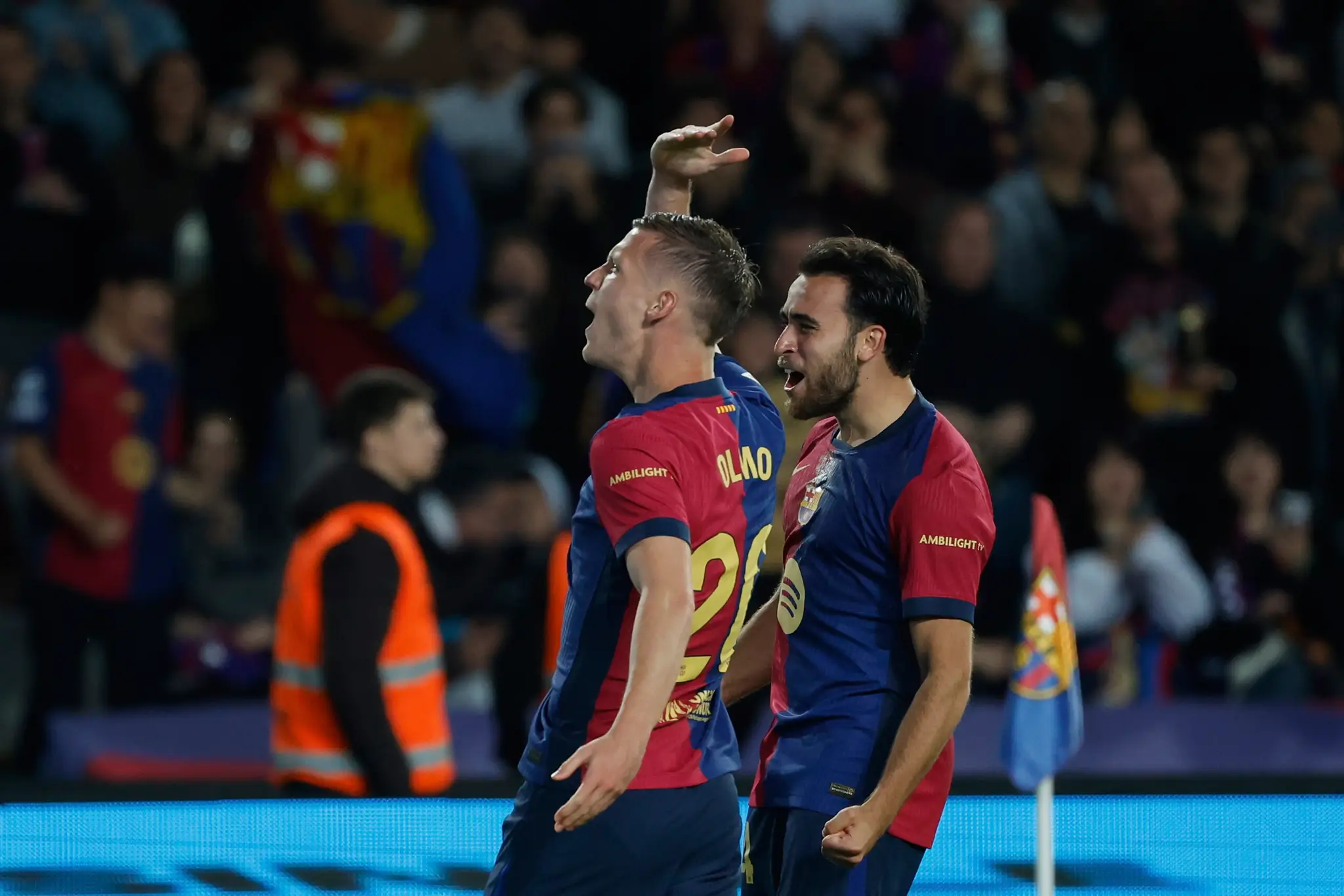Dani Olmo rozhodol o triumfe Barcelony.