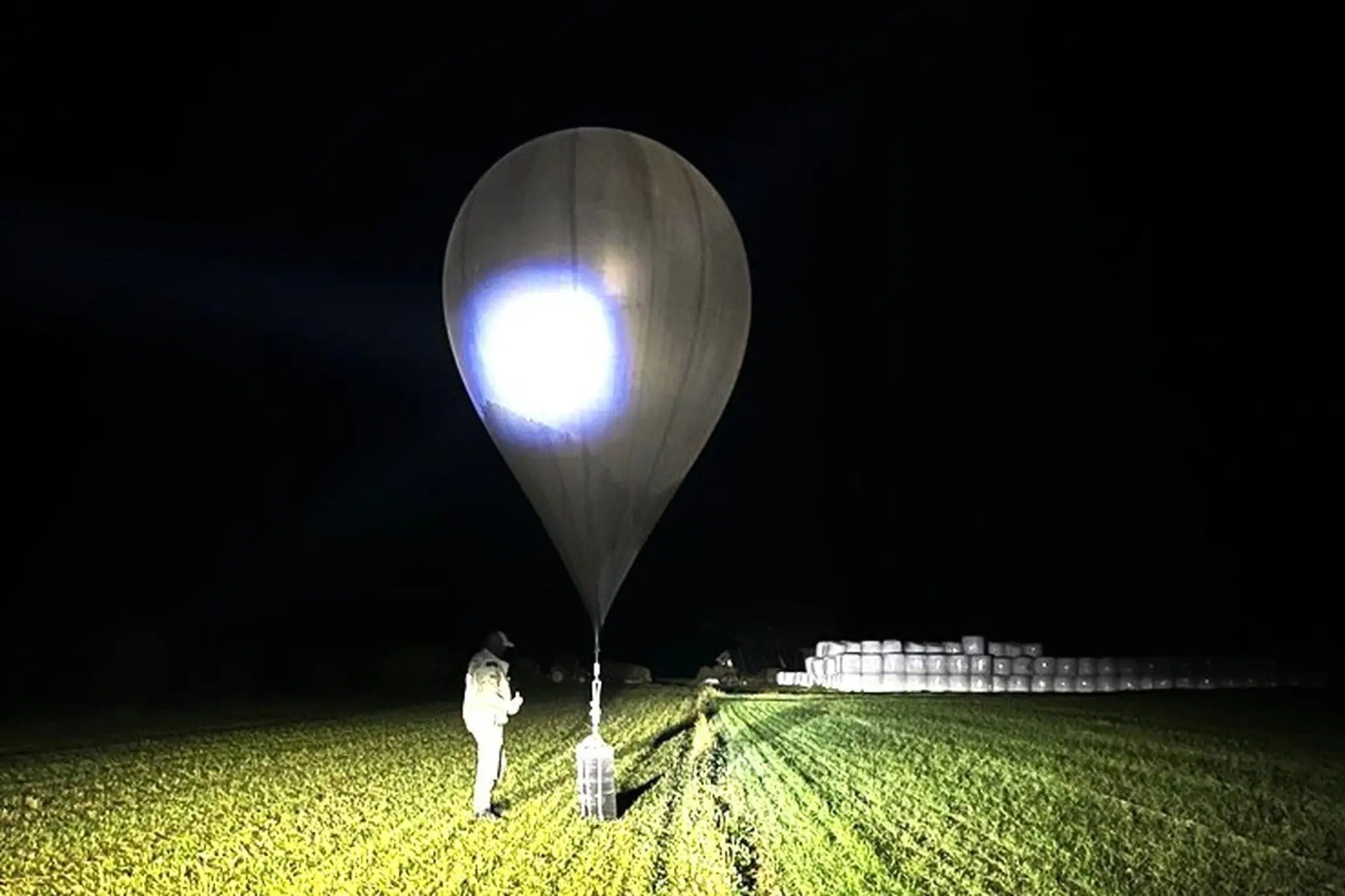 Pašerácky balón z Bieloruska v Litve 