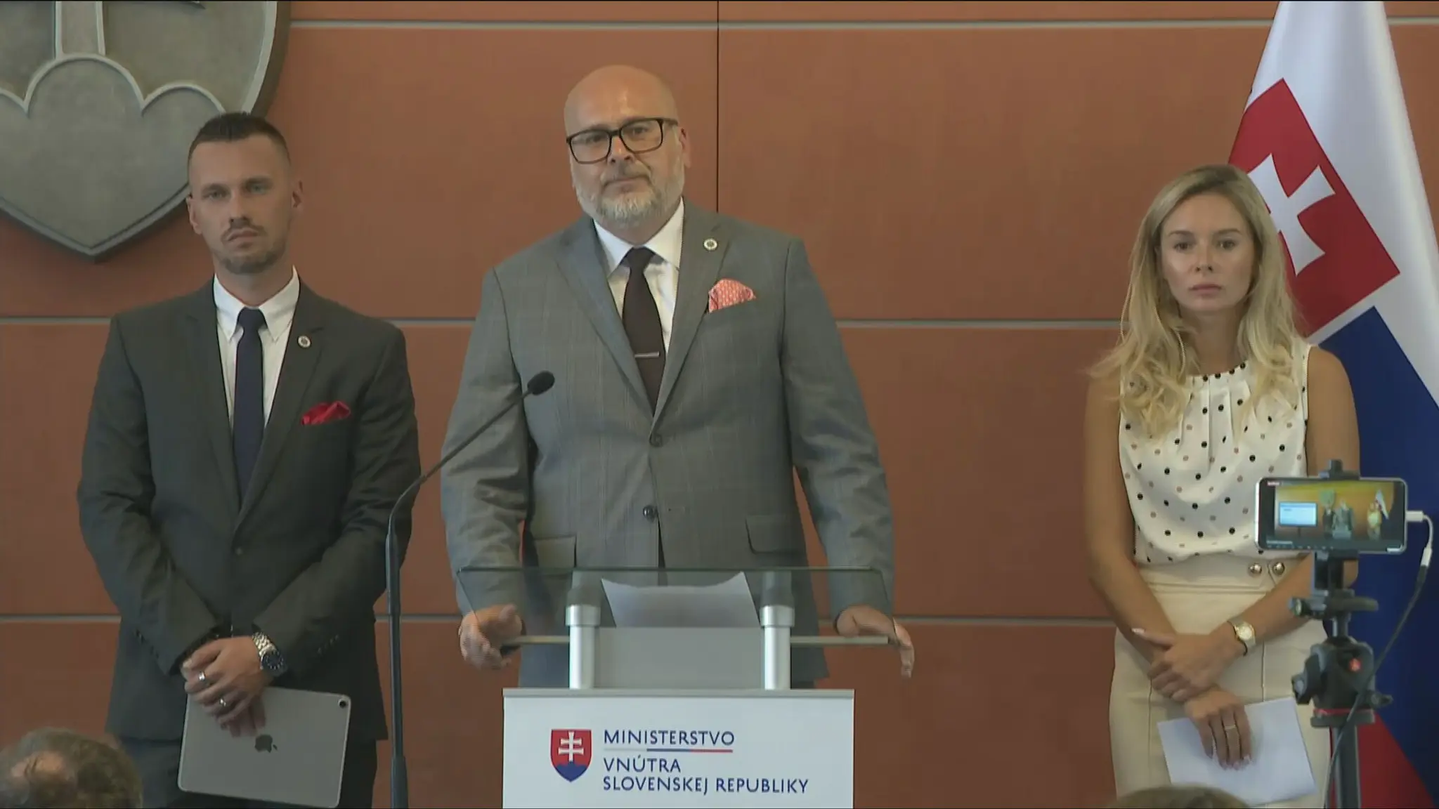 Tlačová konferencia rezortu vnútra