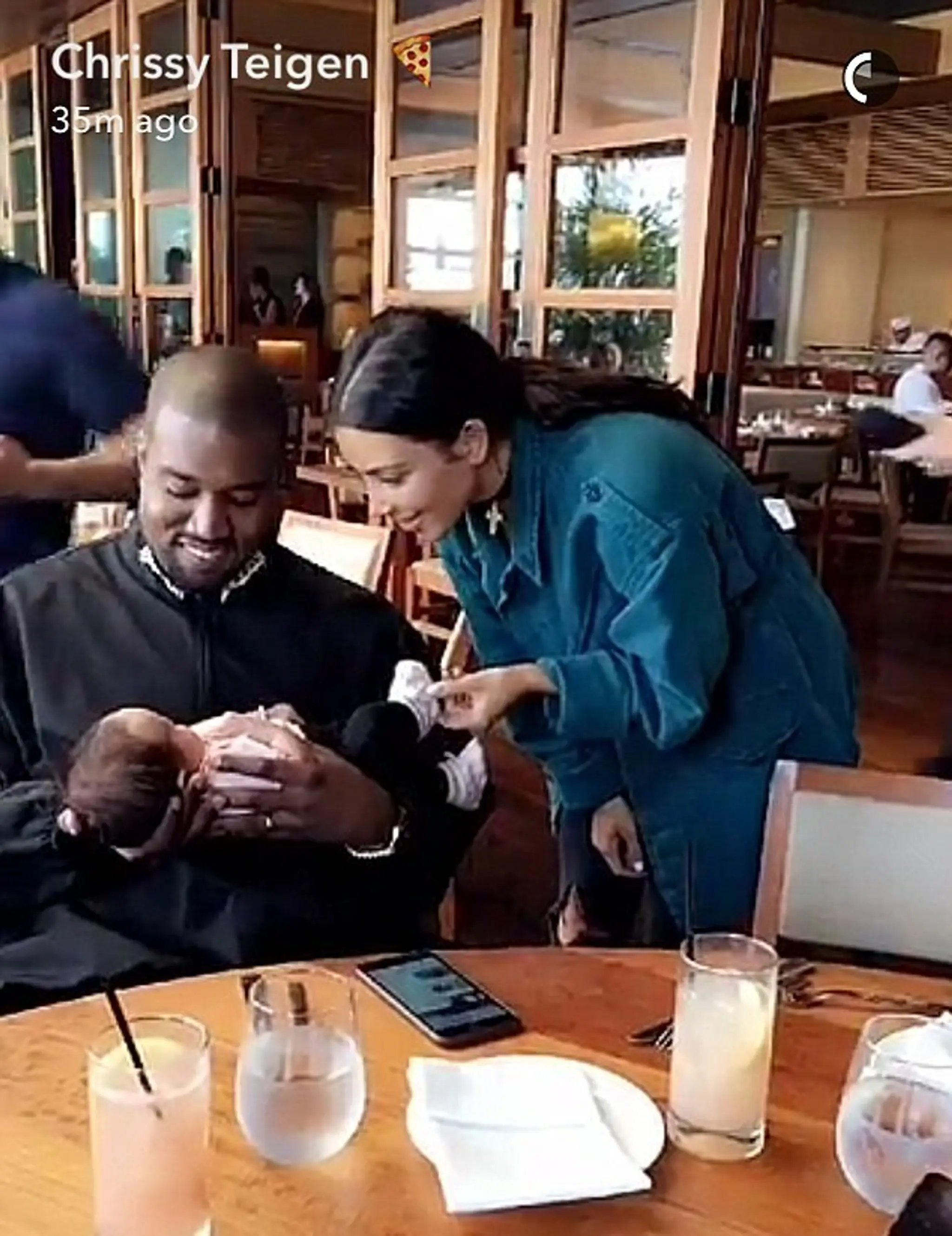 Kim, Kanye a Luna
