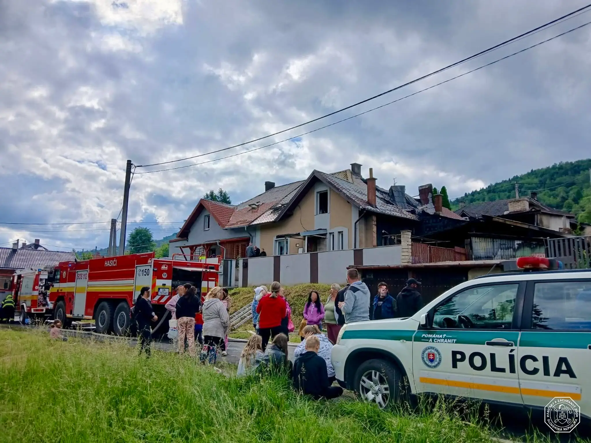 Požiar v Krompachoch