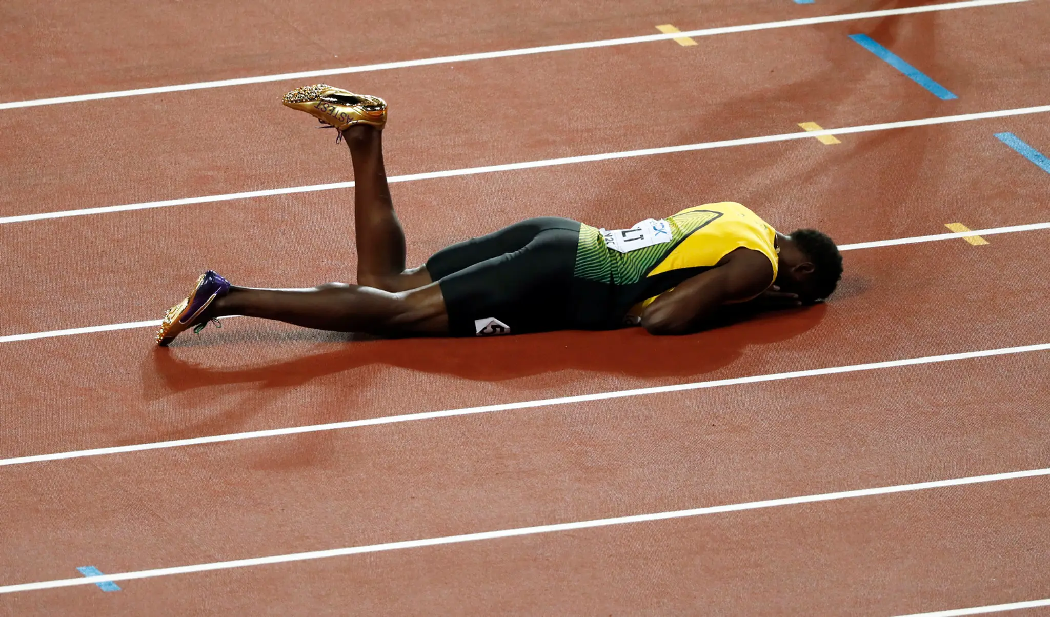 Zranený Jamajčan Usain Bolt
