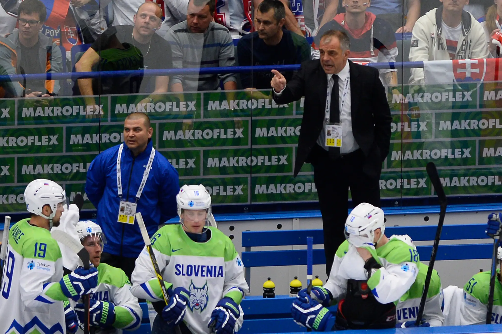 Na snímke tréner Slovinska Matjaž Kopitar 