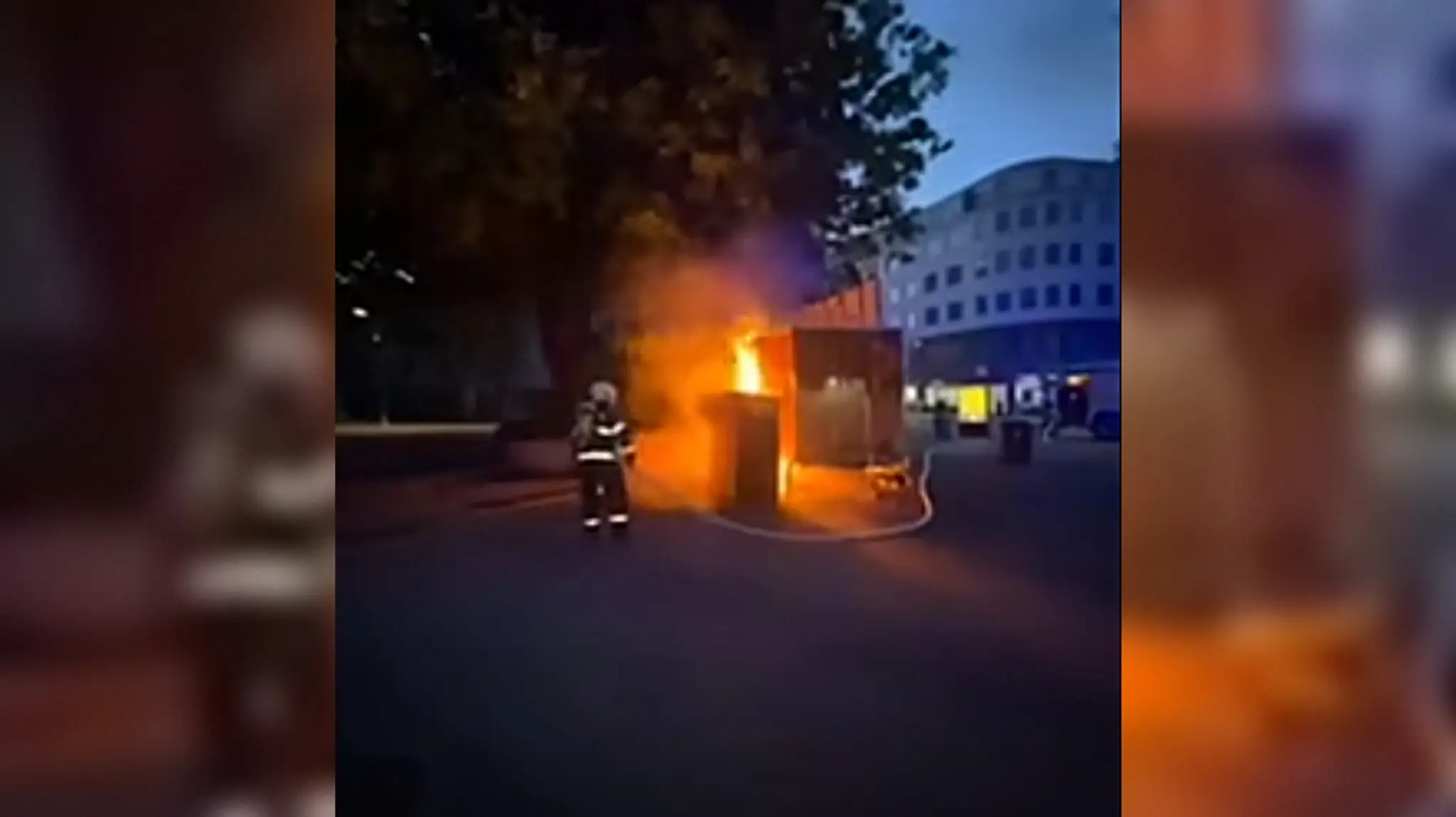 Požiar v centre hlavného mesta. 